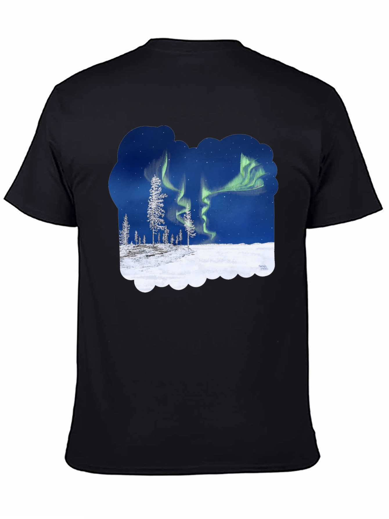 Aurora Borealis Graphic T-Shirt - Northern Lights Tee