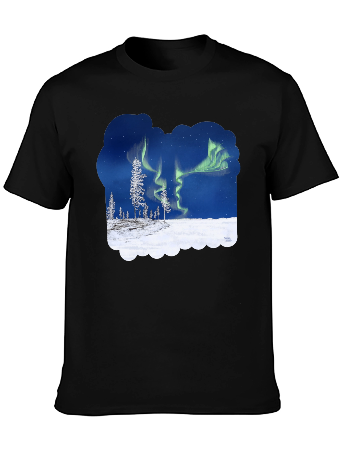 Aurora Borealis Graphic T-Shirt - Northern Lights Tee