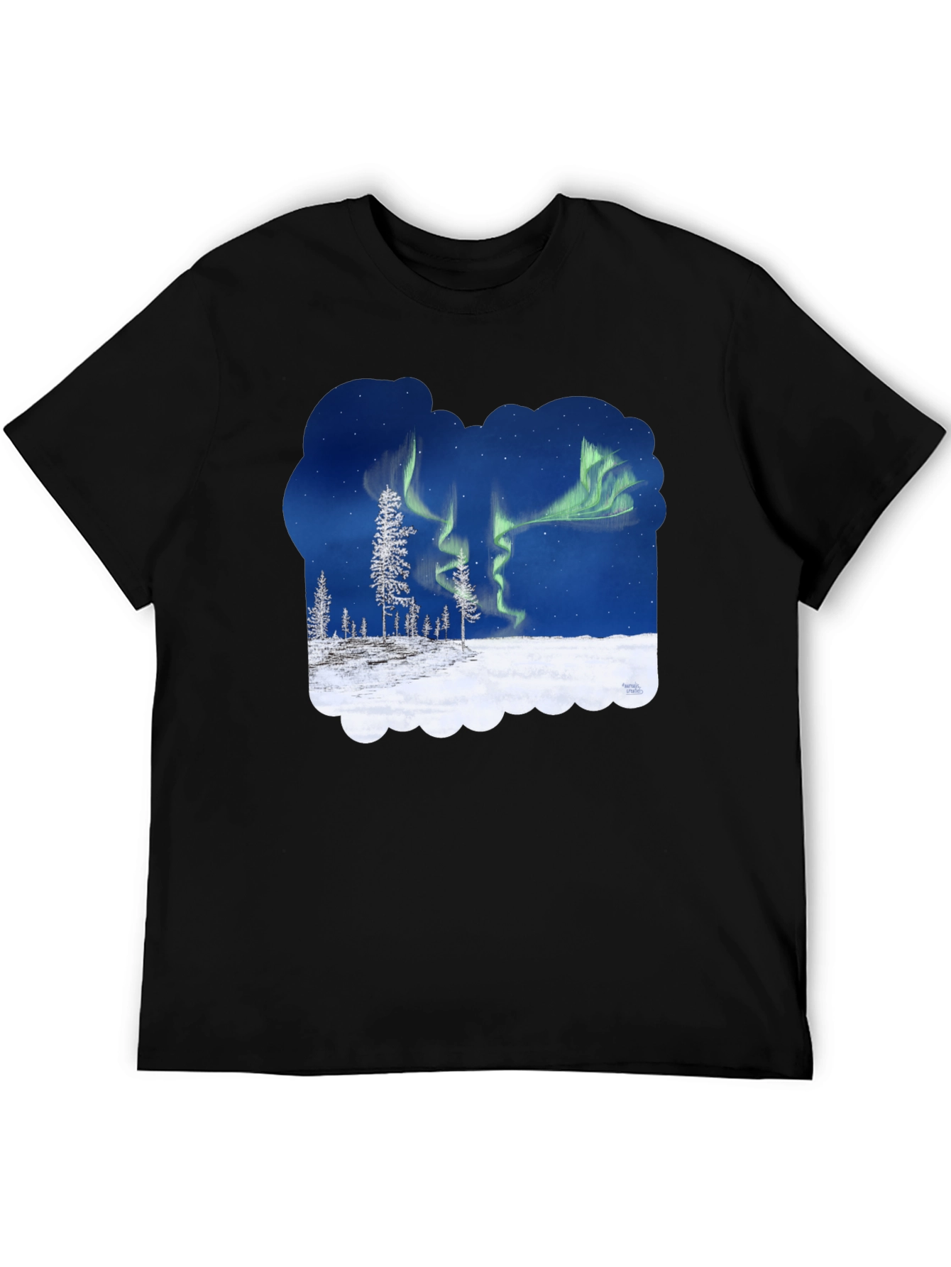 Aurora Borealis Graphic T-Shirt - Northern Lights Tee