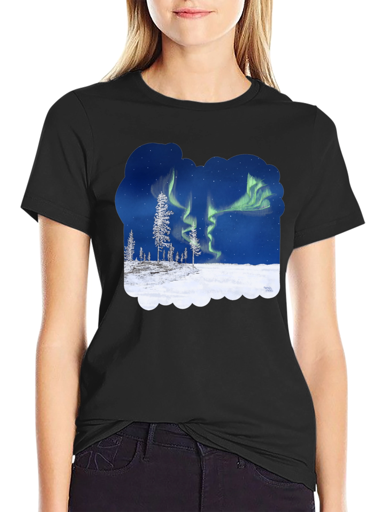 Aurora Borealis Graphic T-Shirt - Northern Lights Tee