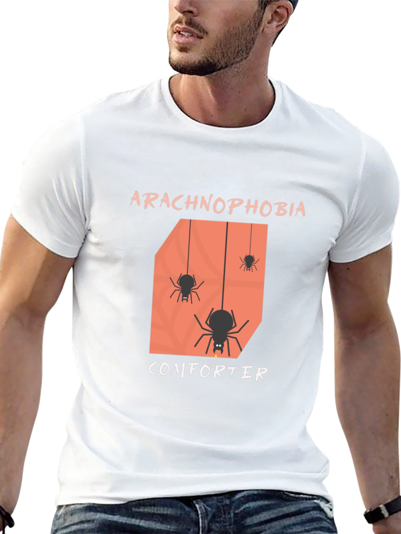 Arachnophobia Comforter T-Shirt - Funny Spider Tee
