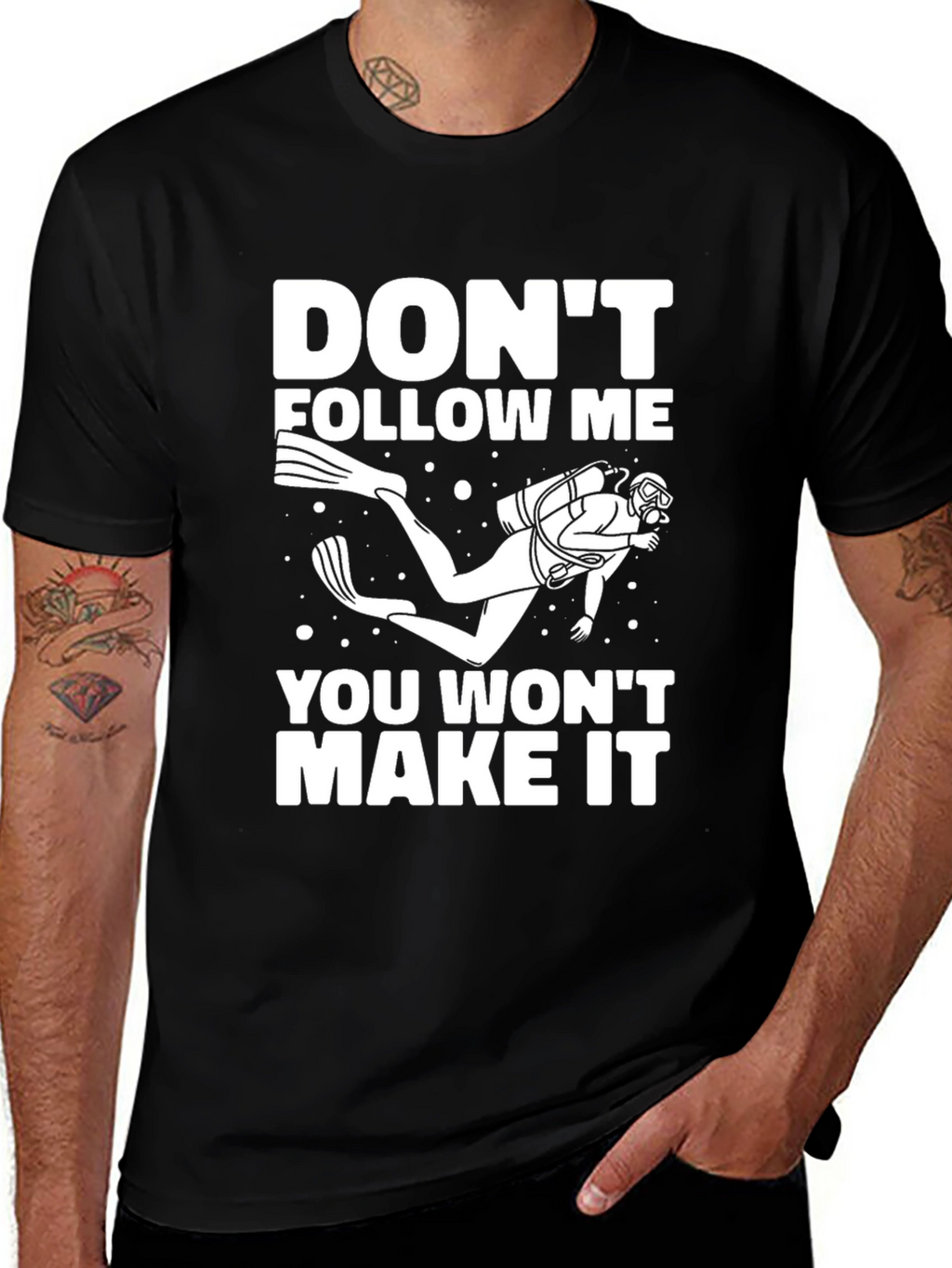 Diver Dont Follow Me T-Shirt
