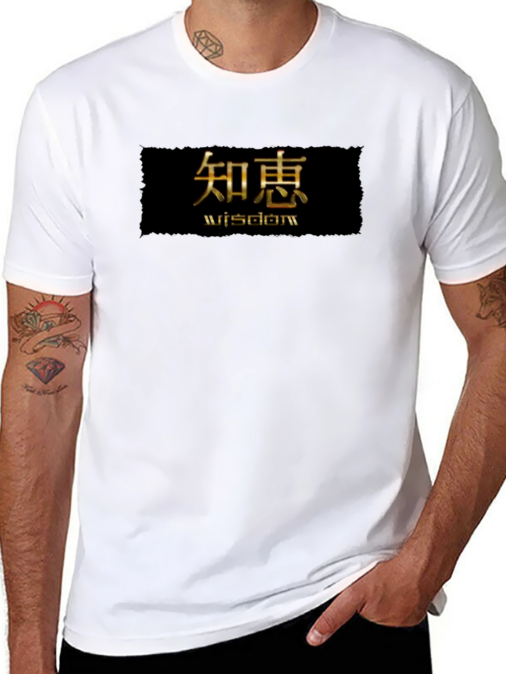 Wisdom Graphic Tee - Stylish Black Shirt