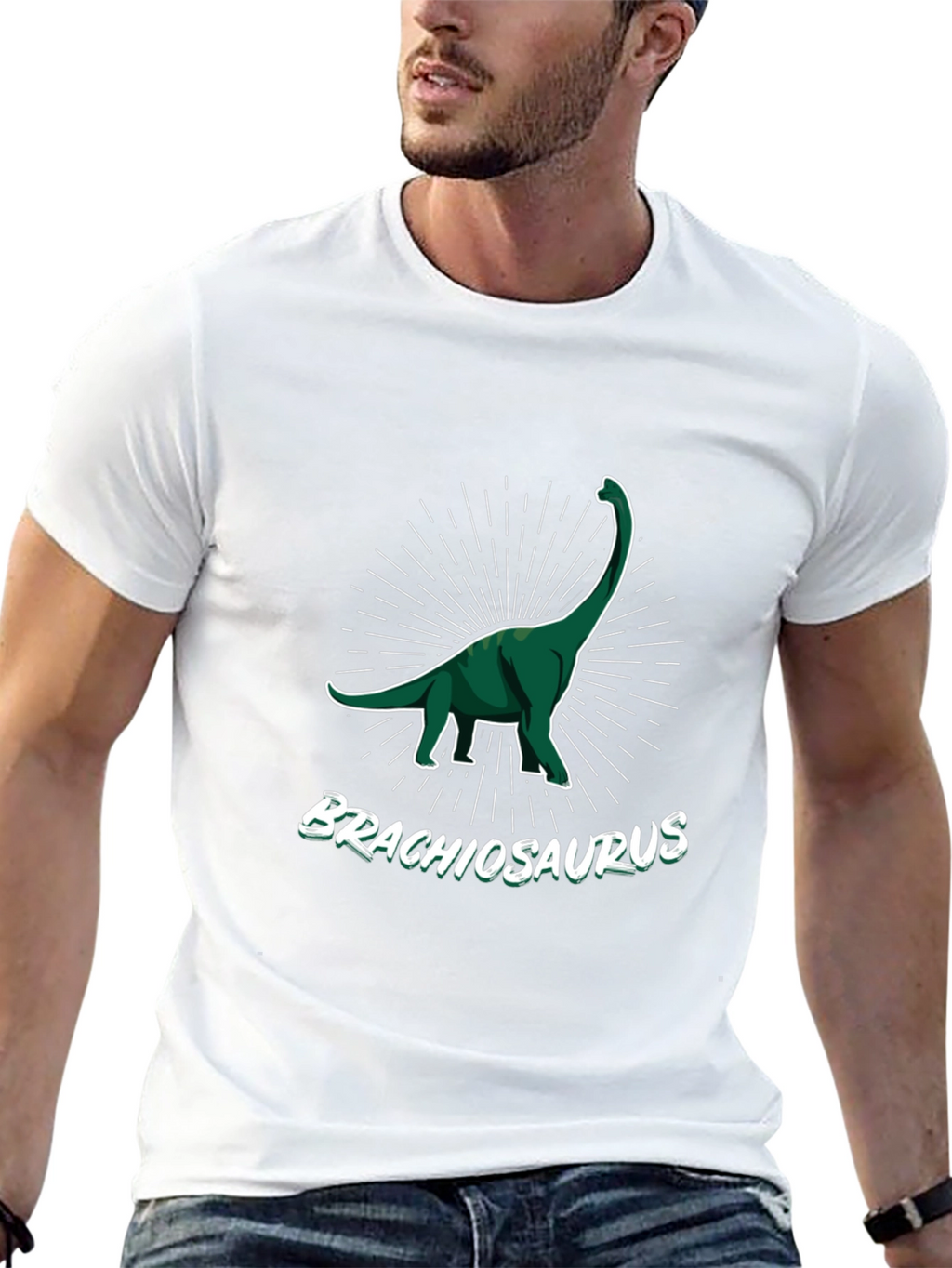 Brachiosaurus Dinosaur Graphic Tee - Classic Fit