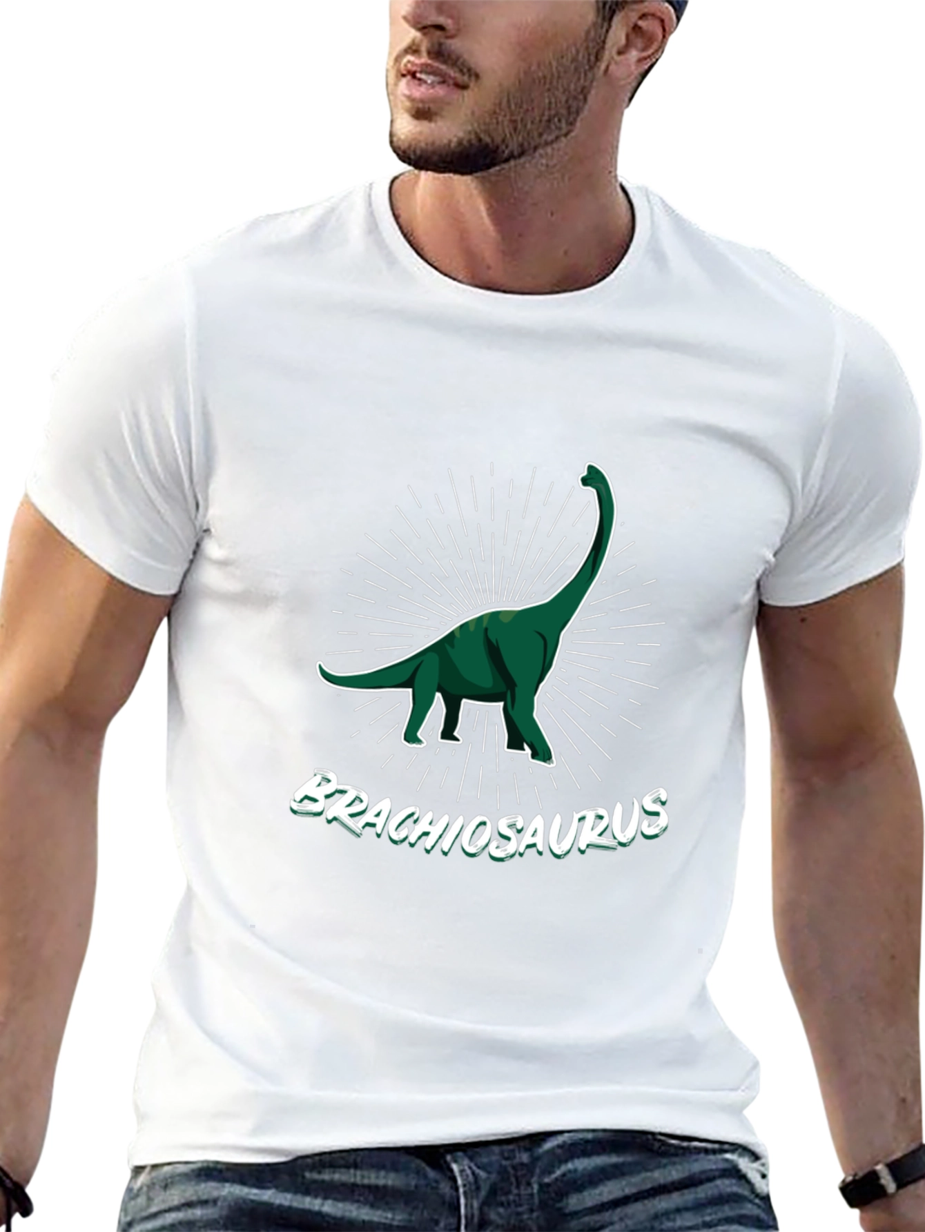 Brachiosaurus Dinosaur Graphic Tee - Classic Fit