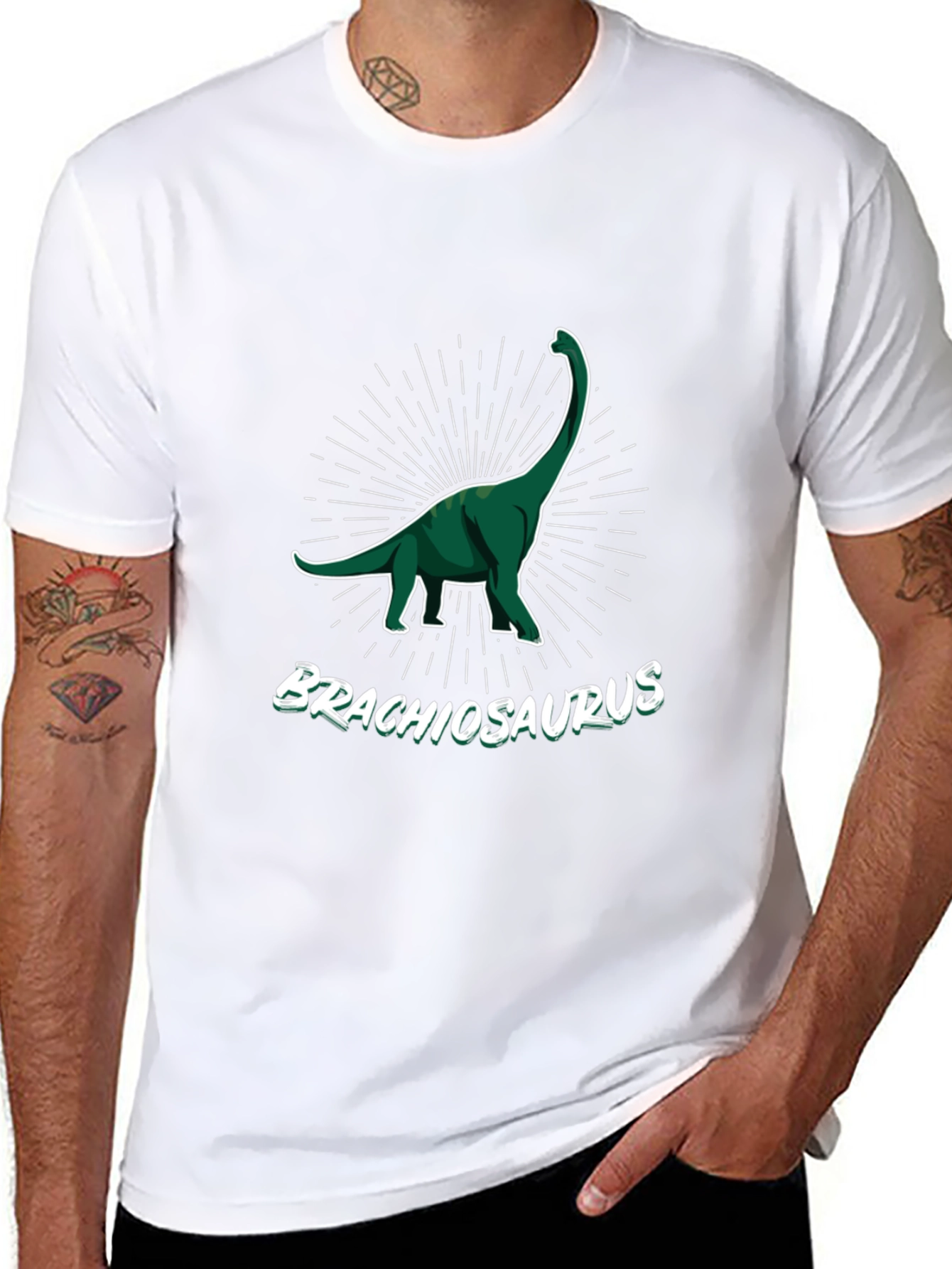 Brachiosaurus Dinosaur Graphic Tee - Classic Fit