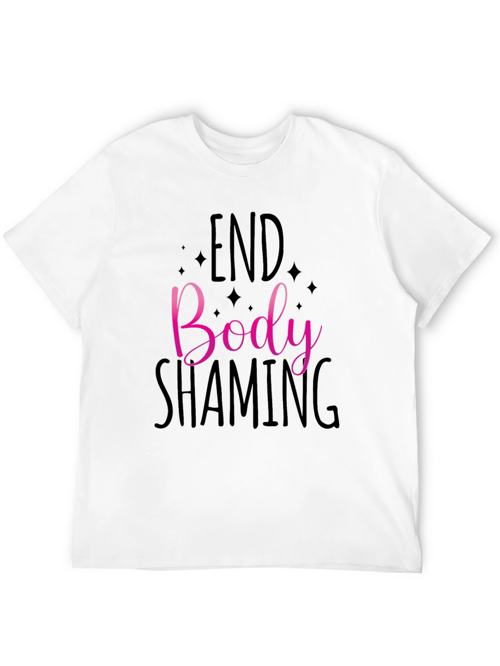End Body Shaming Graphic Tee - Black