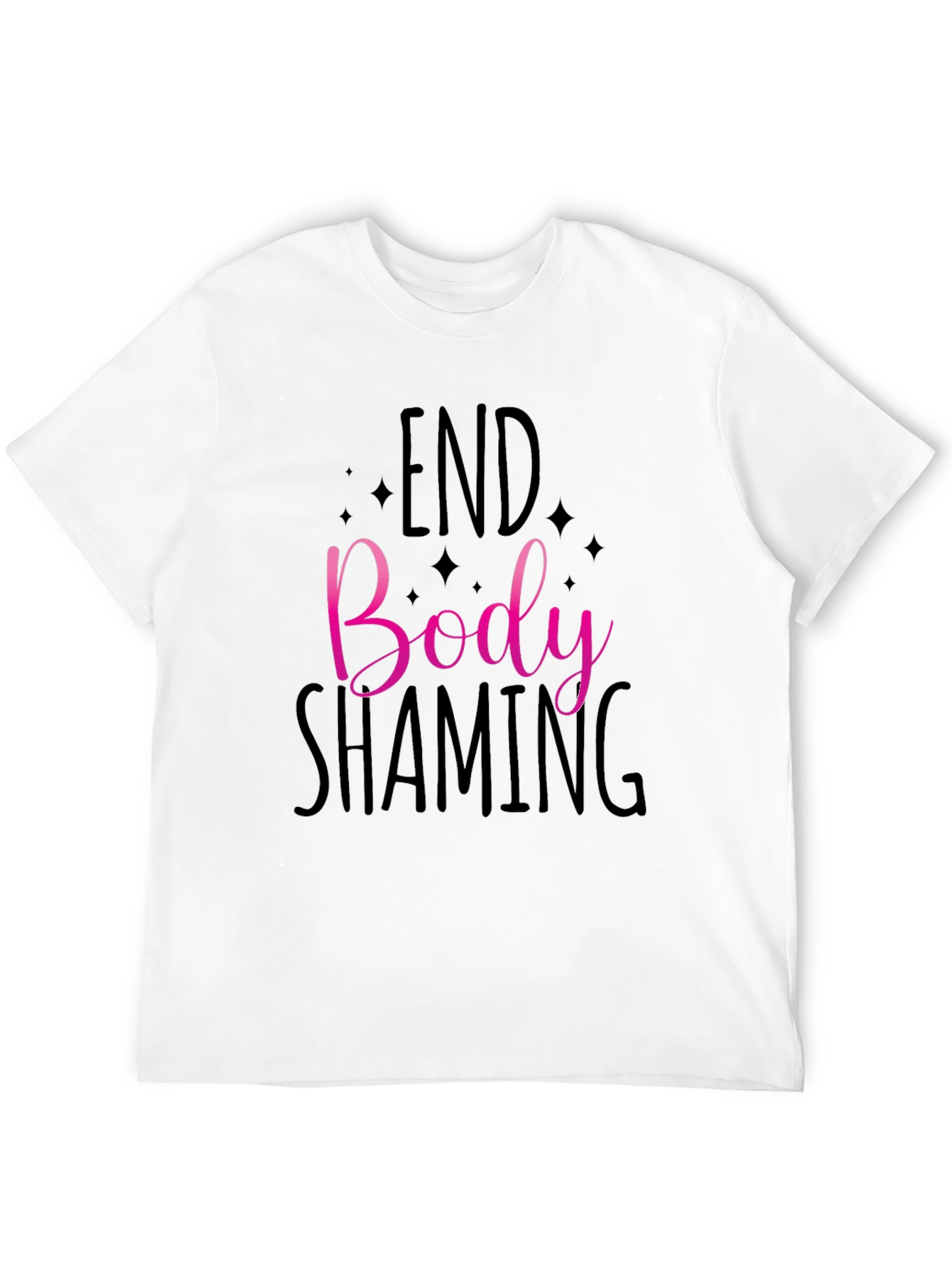 End Body Shaming Graphic Tee - Black