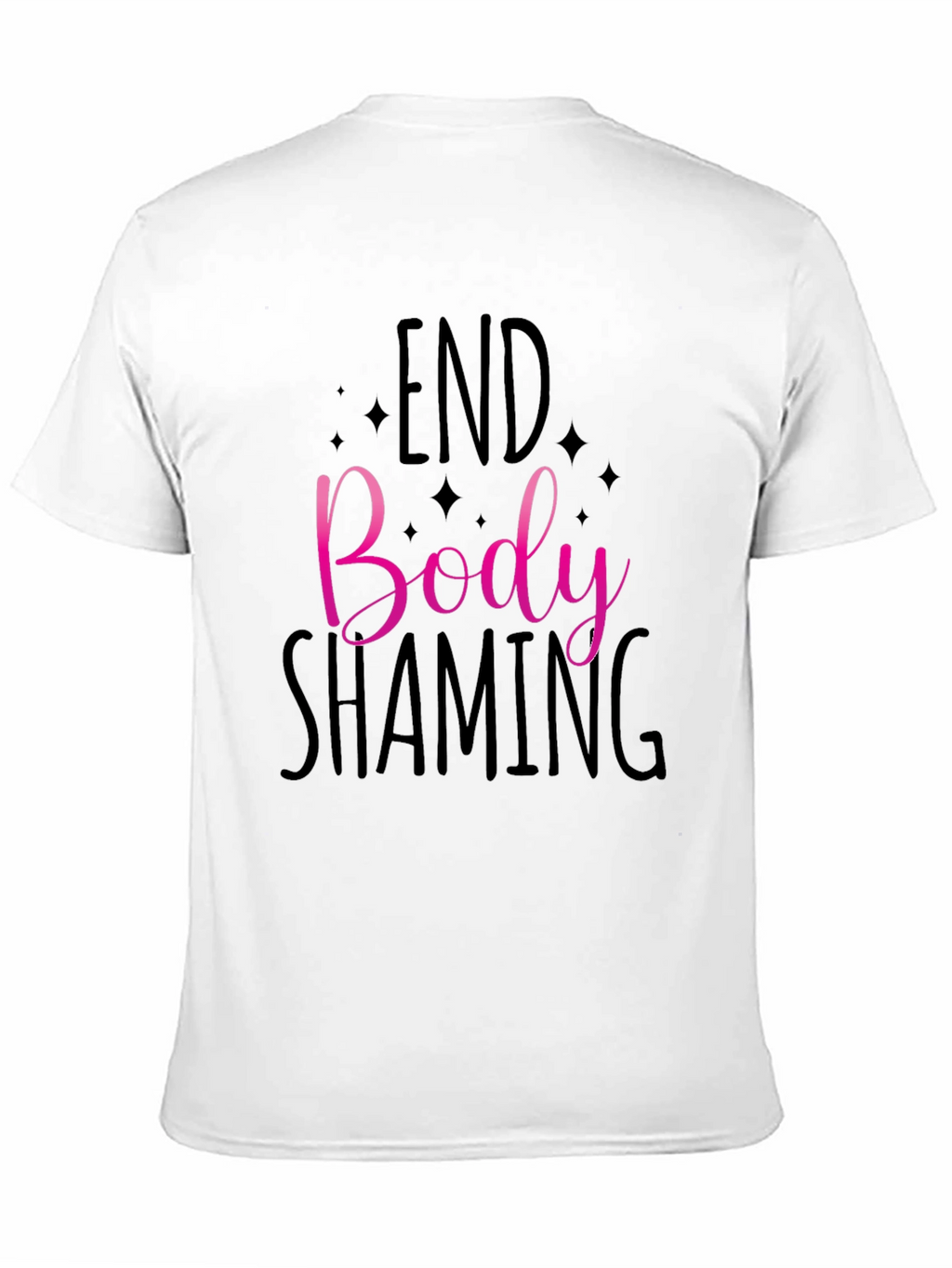 End Body Shaming Graphic Tee - Black