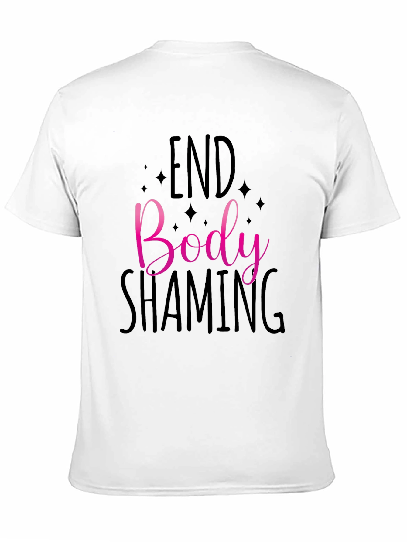 End Body Shaming Graphic Tee - Black