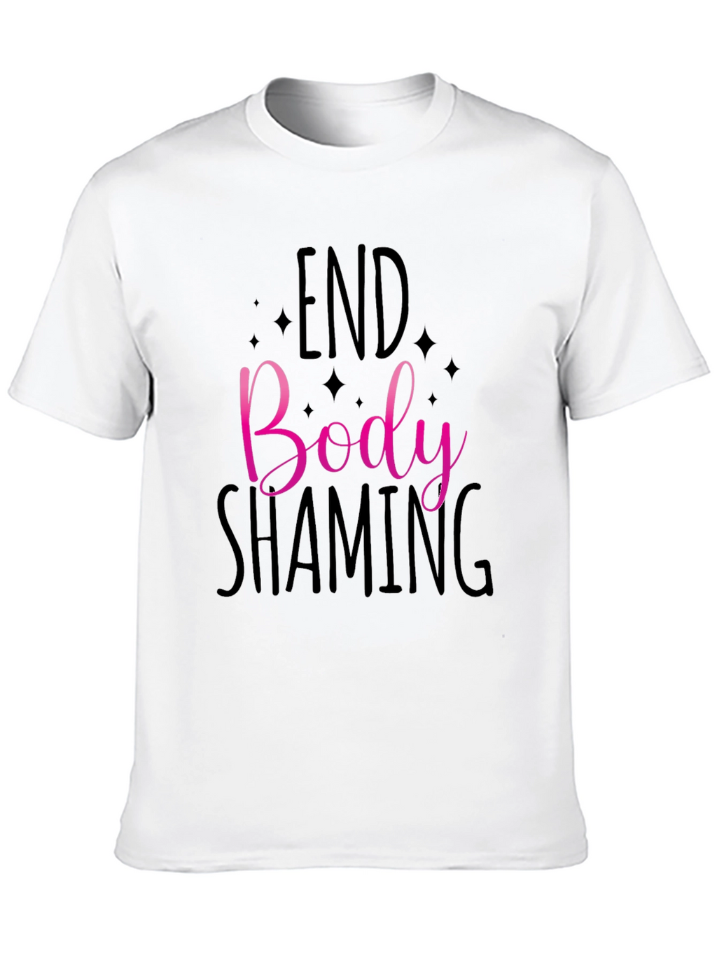 End Body Shaming Graphic Tee - Black