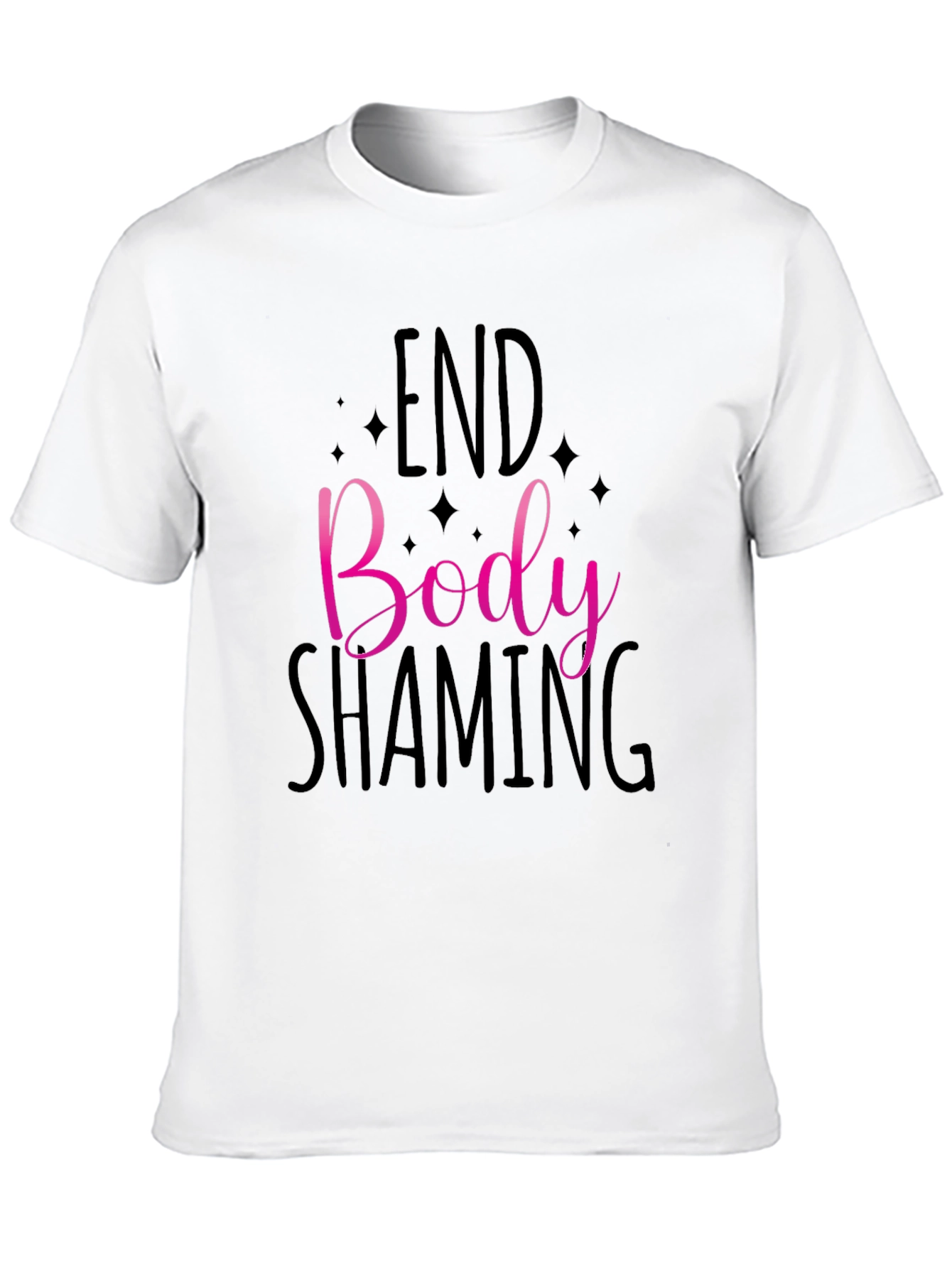 End Body Shaming Graphic Tee - Black
