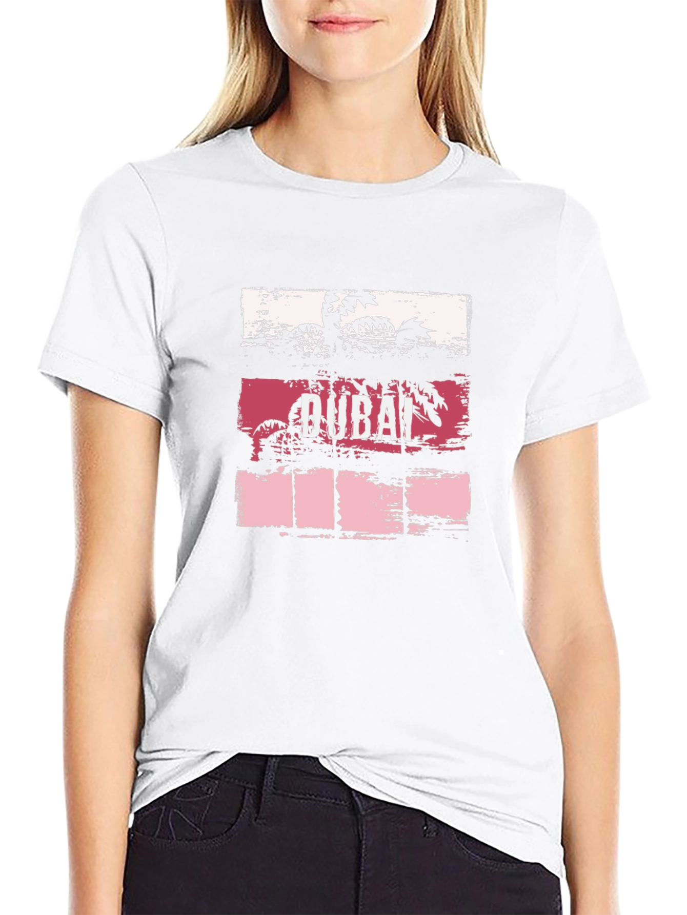 Dubai Palm Tree Graphic T-Shirt
