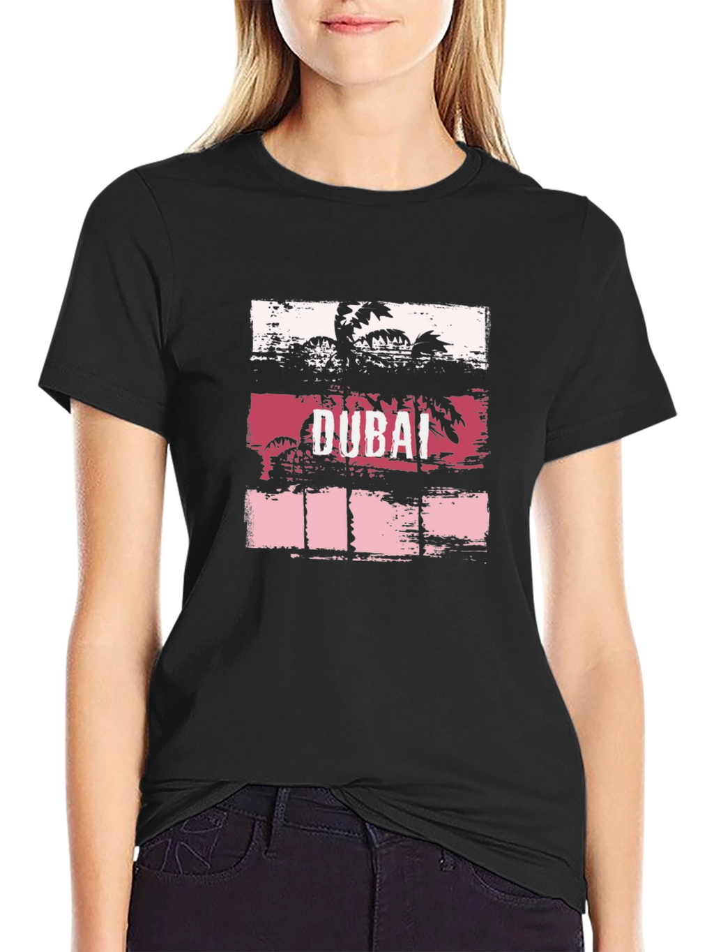 Dubai Palm Tree Graphic T-Shirt