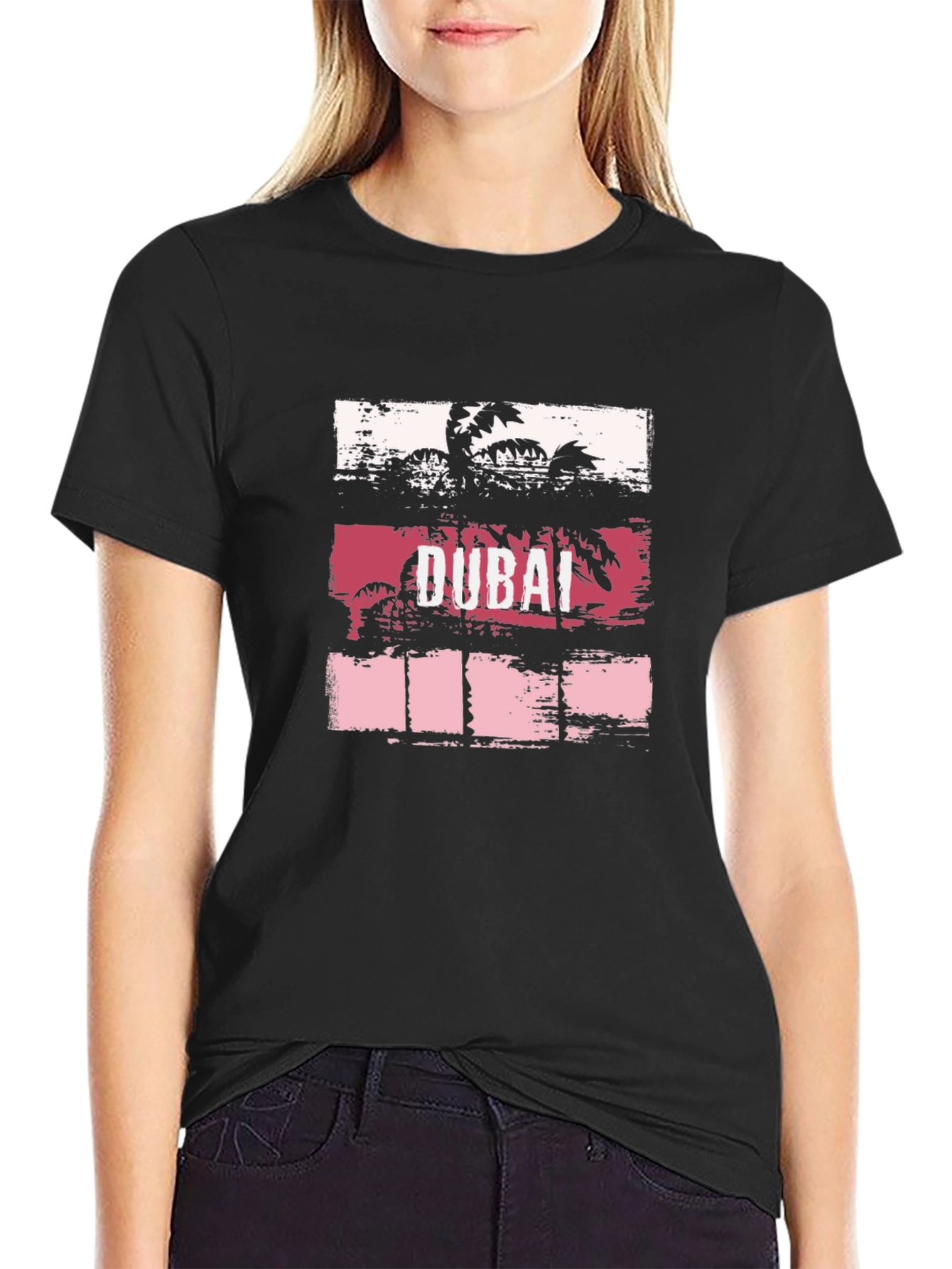 Dubai Palm Tree Graphic T-Shirt
