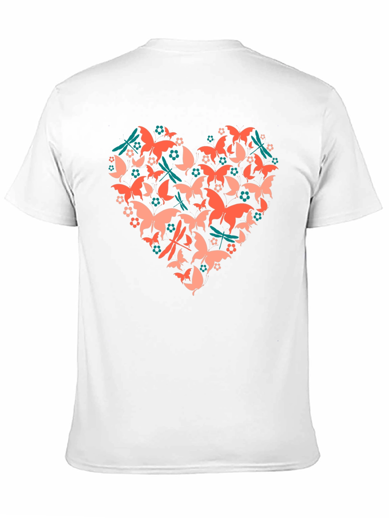 Butterfly Heart Graphic Tee - Black Cotton Blend