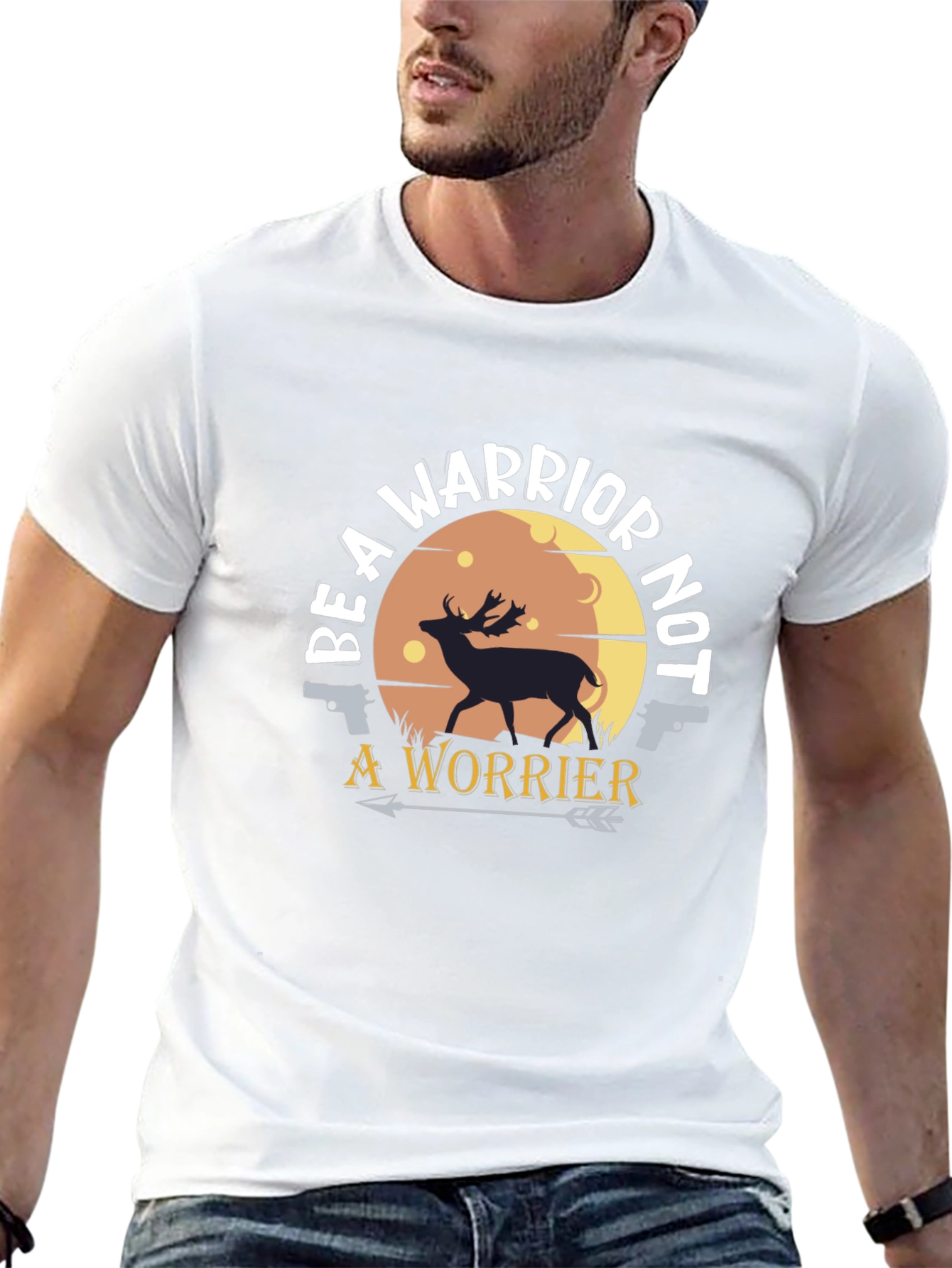 Be A Warrior T-Shirt - Deer & Arrow Graphic Tee