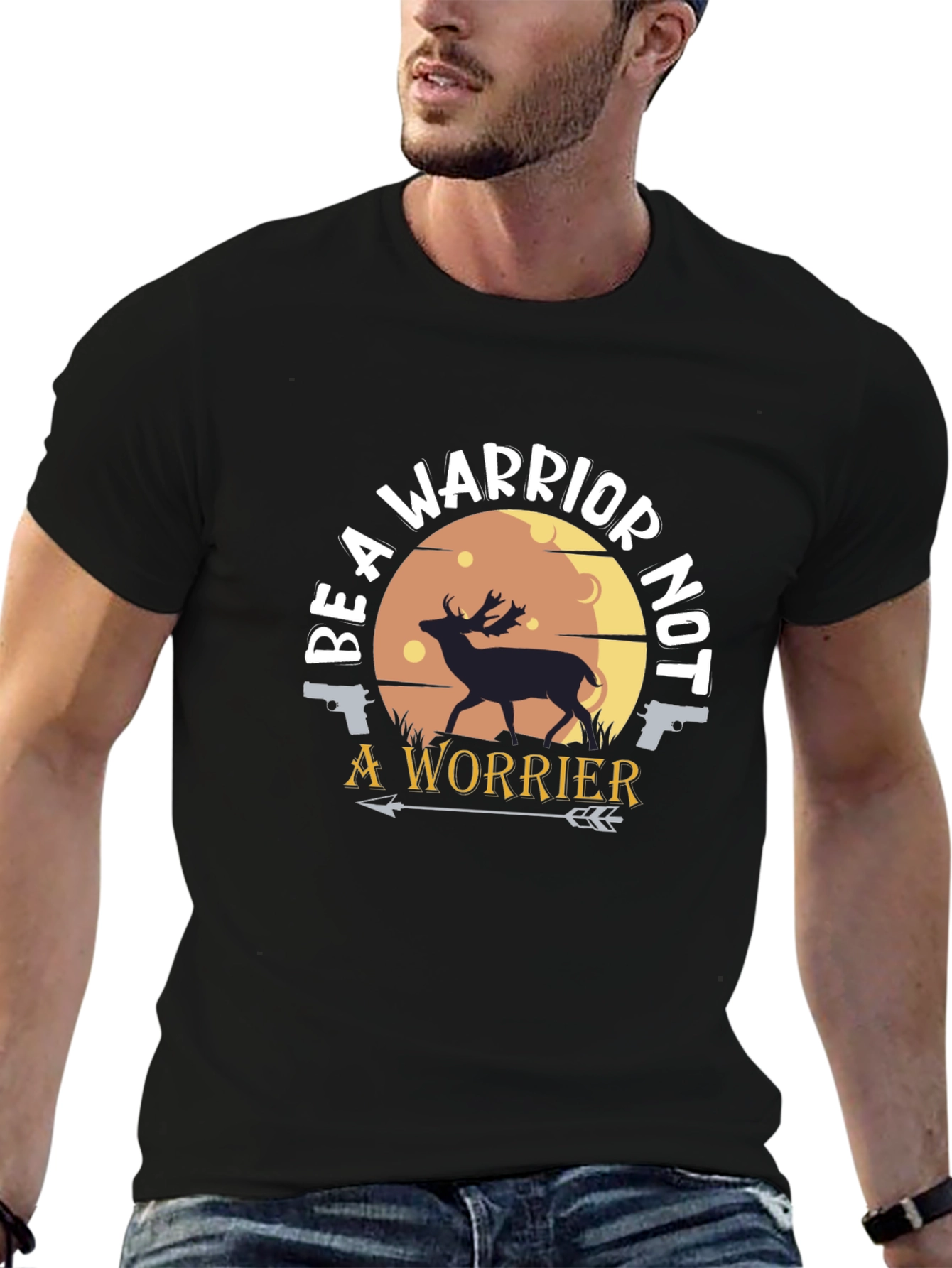 Be A Warrior T-Shirt - Deer & Arrow Graphic Tee