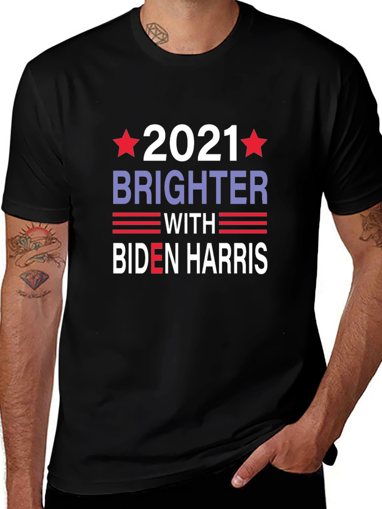 Biden Harris 2021 Brighter Graphic T-Shirt