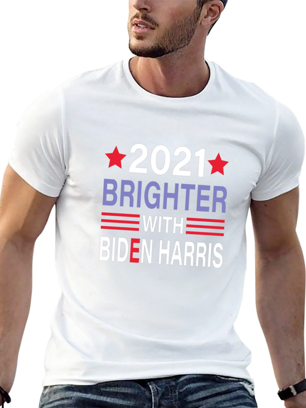 Biden Harris 2021 Brighter Graphic T-Shirt