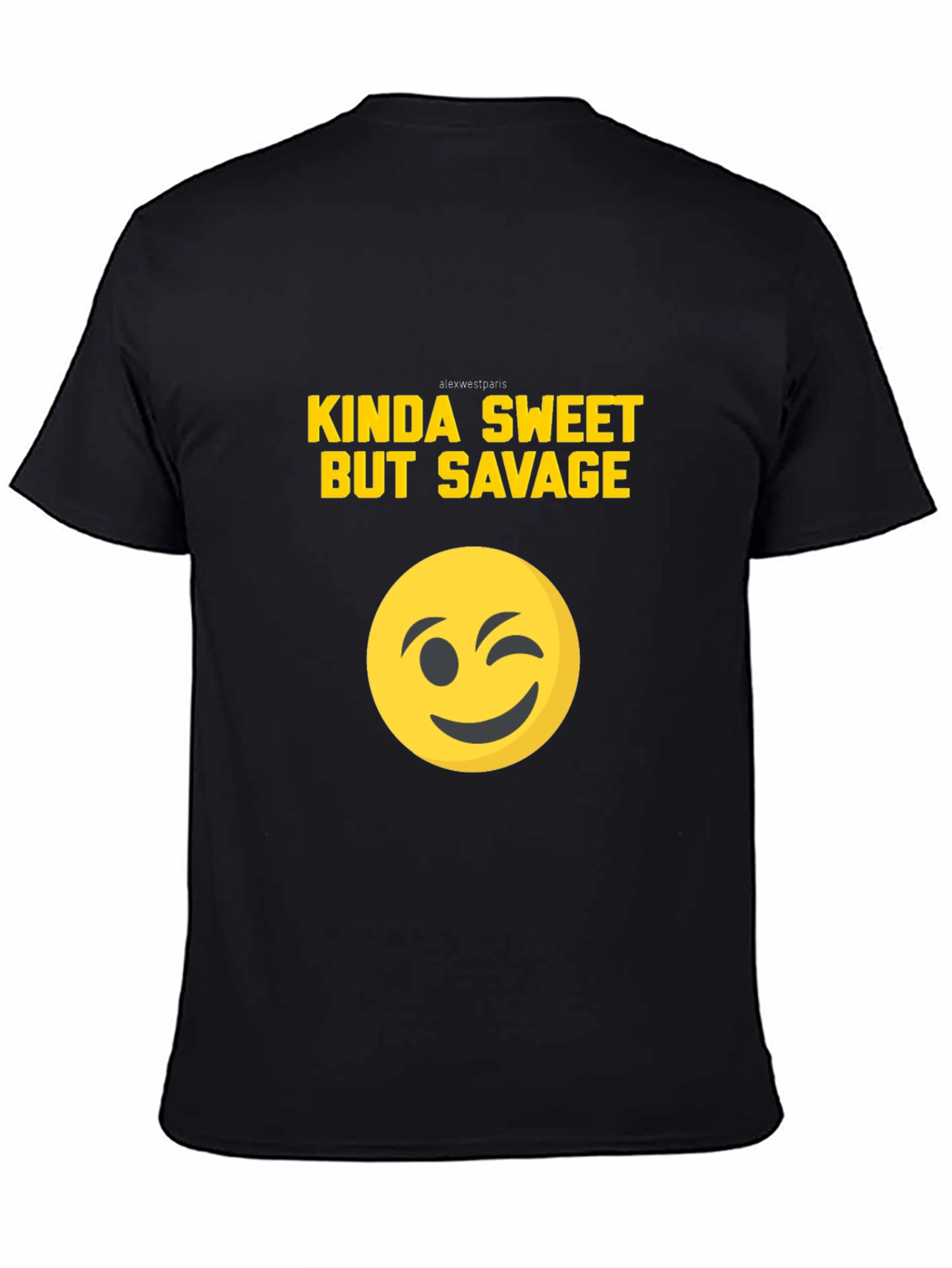 Kinda Sweet But Savage Graphic Tee - Black T-Shirt
