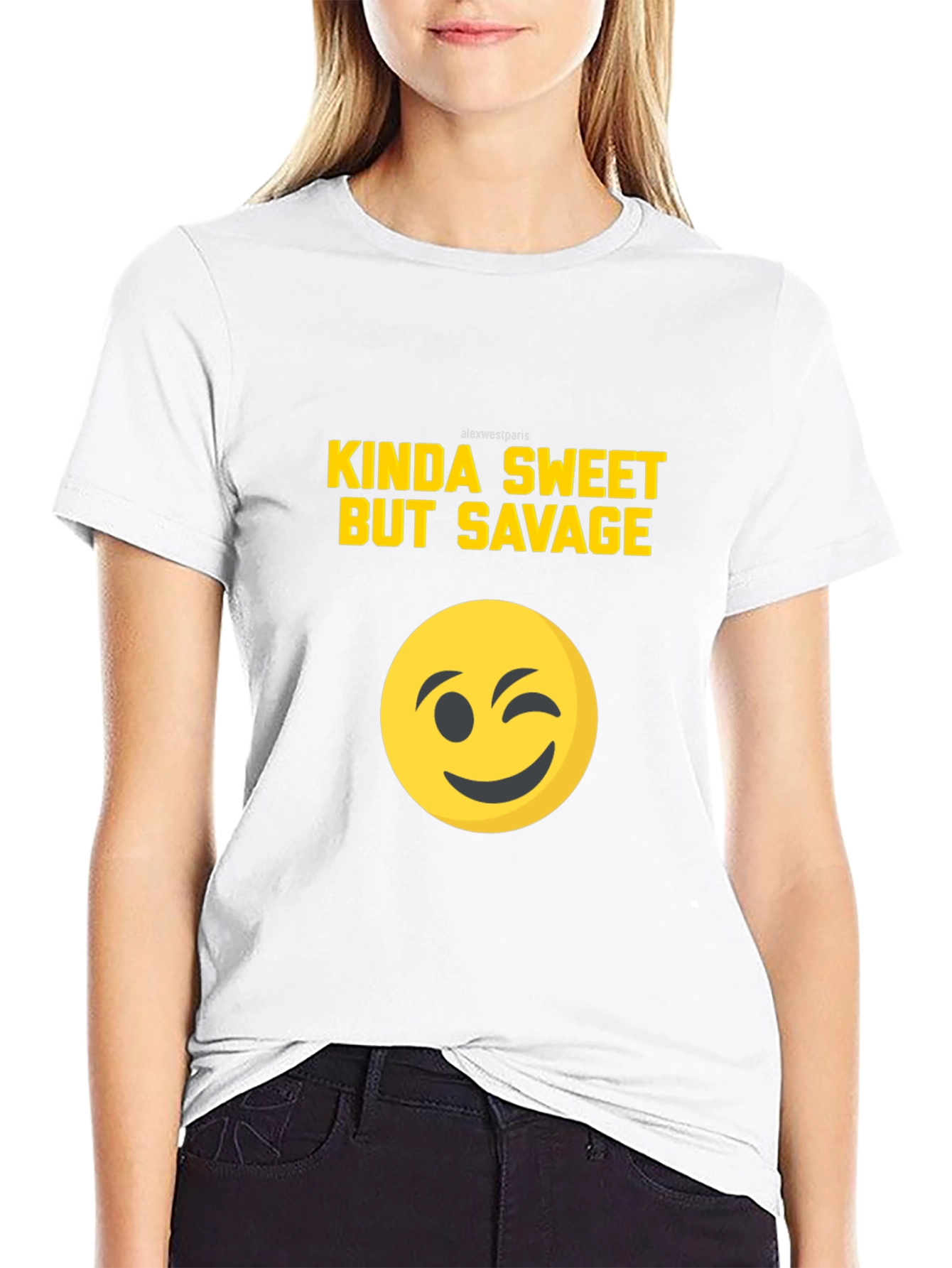 Kinda Sweet But Savage Graphic Tee - Black T-Shirt