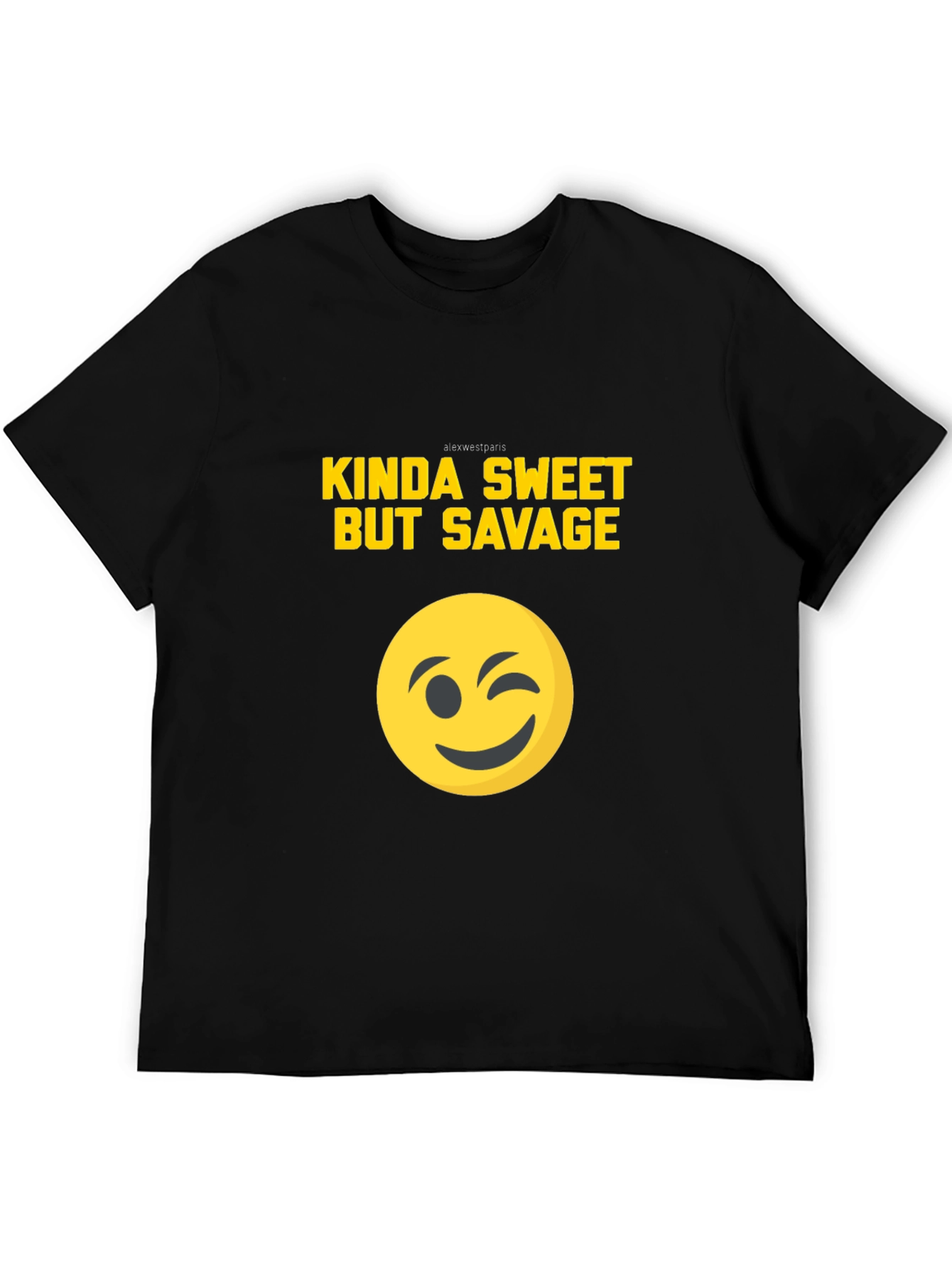 Kinda Sweet But Savage Graphic Tee - Black T-Shirt