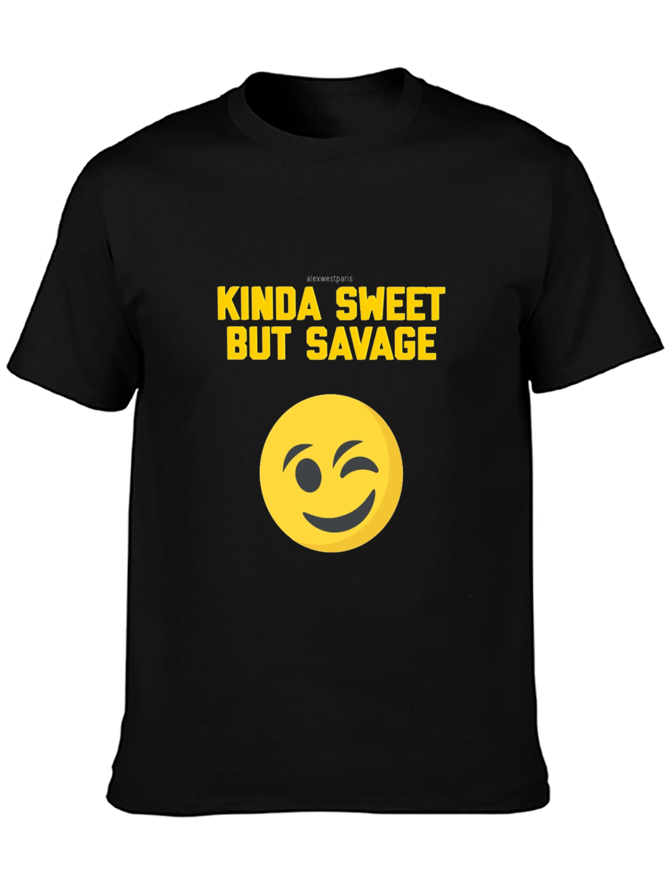 Kinda Sweet But Savage Graphic Tee - Black T-Shirt
