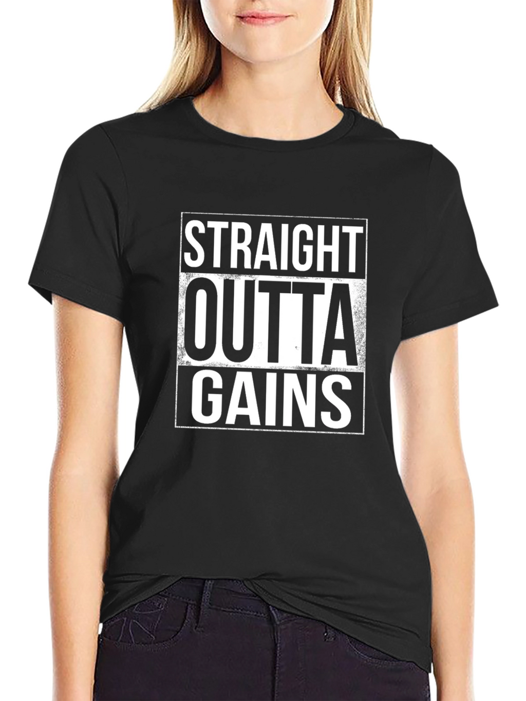 Straight Outta Gains Graphic T-Shirt