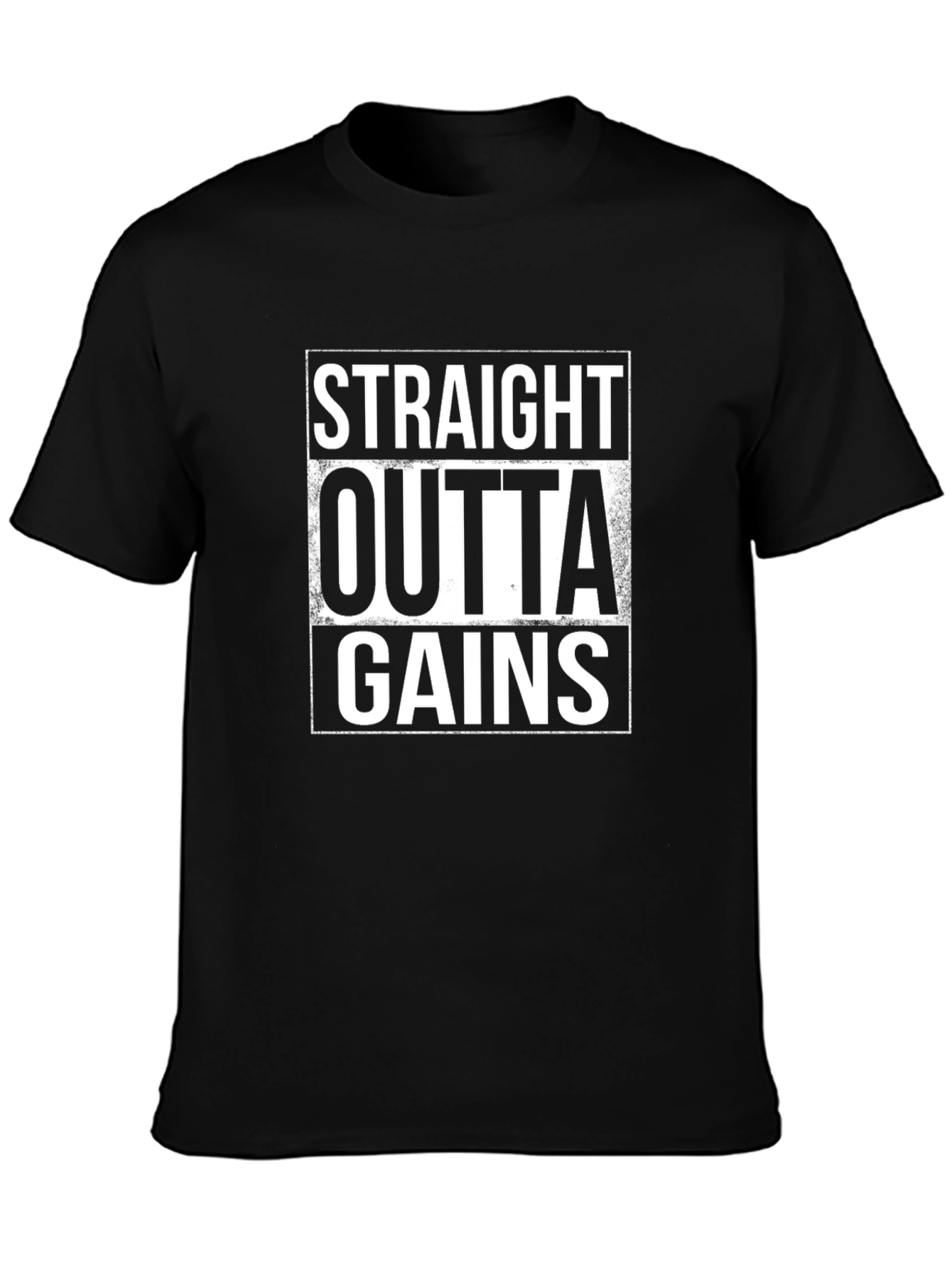 Straight Outta Gains Graphic T-Shirt