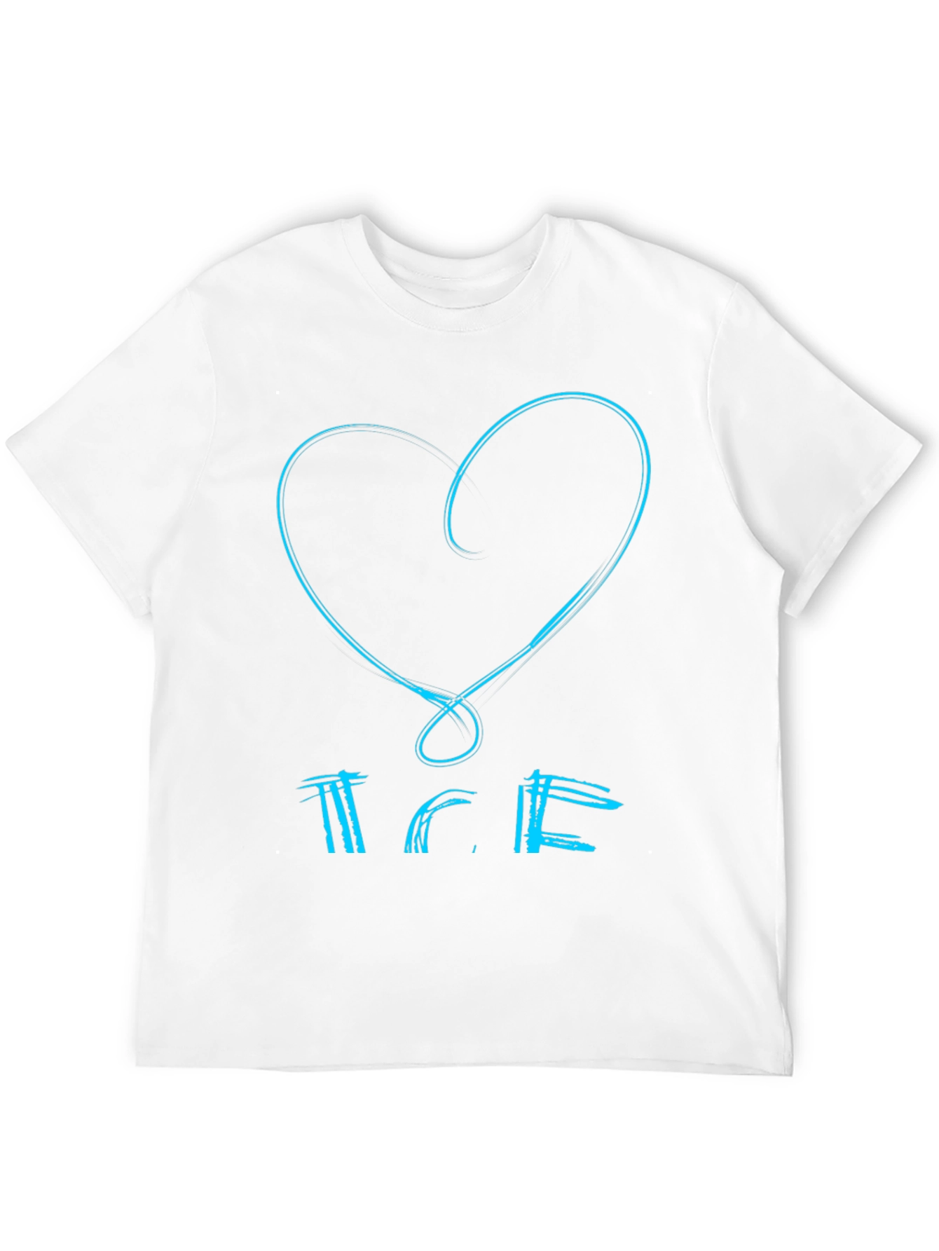 Heart & Text Black Graphic Tee