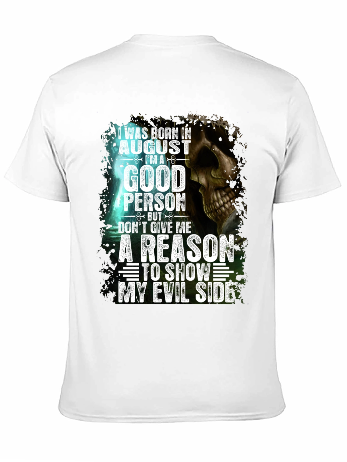 August Born Good Person Evil Side Graphic Tee