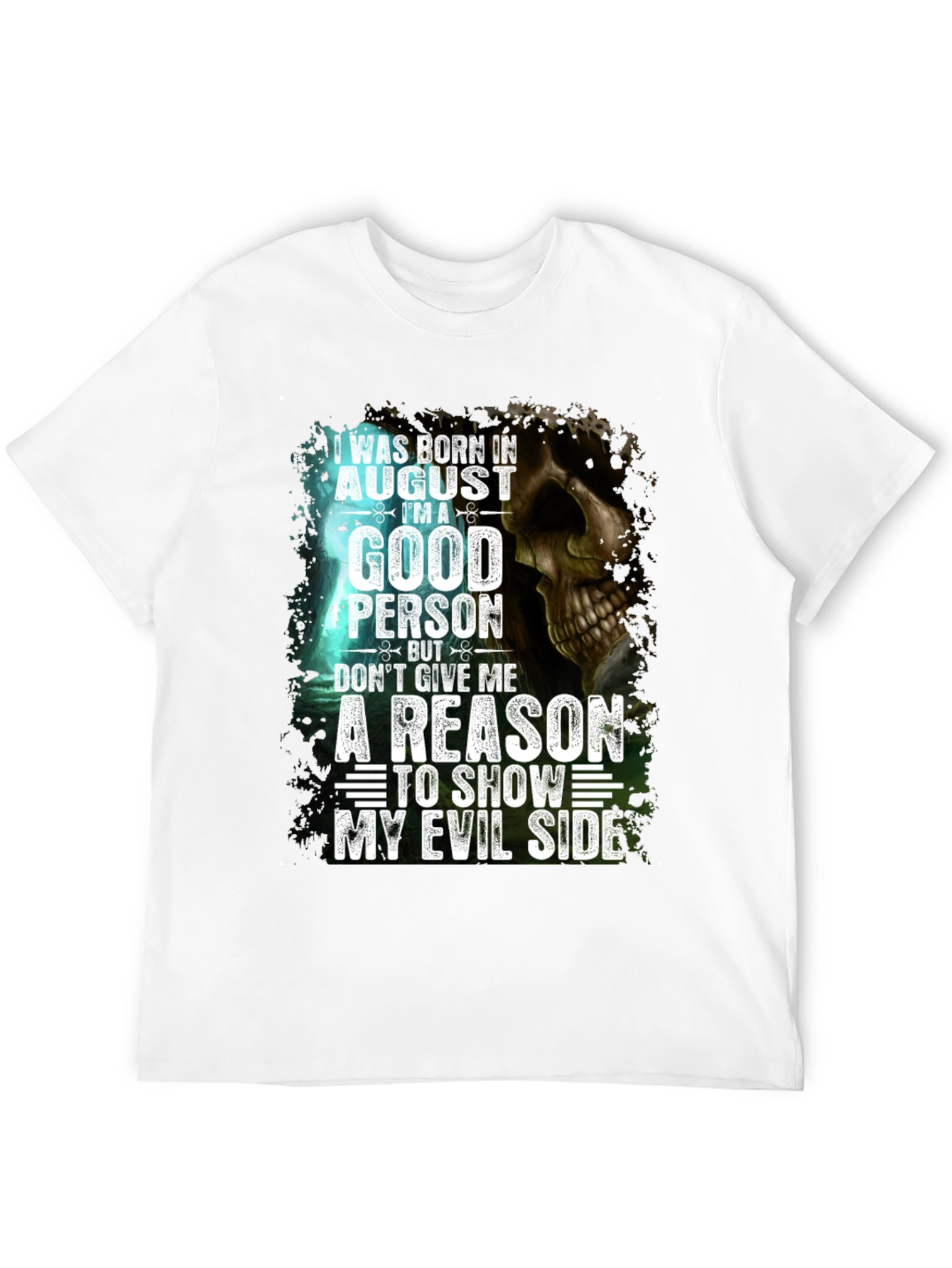 August Born Good Person Evil Side Graphic Tee