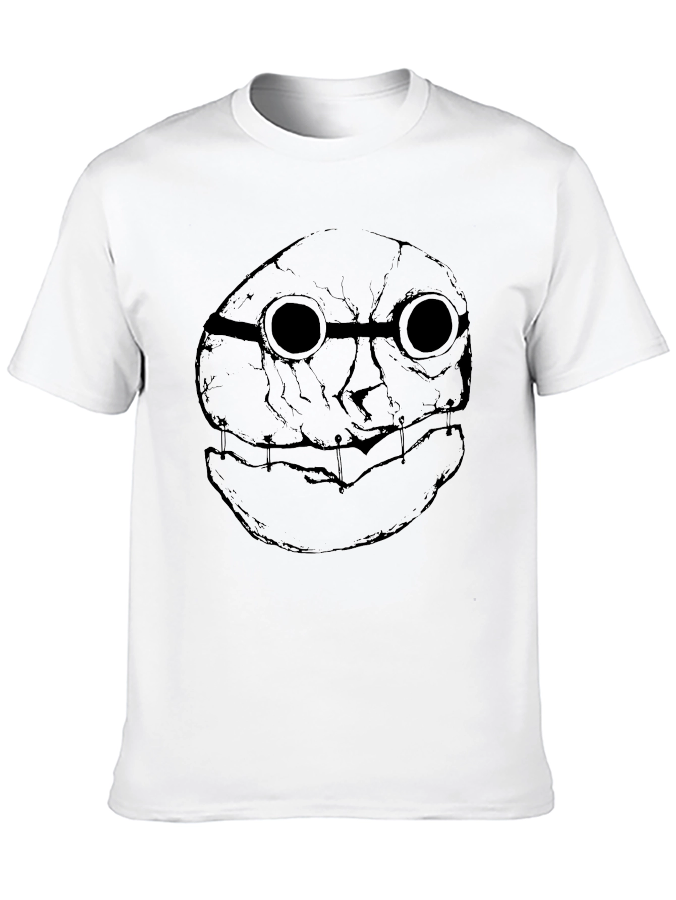 Dark Steampunk Mask Graphic Tee - Mens Black T-Shirt