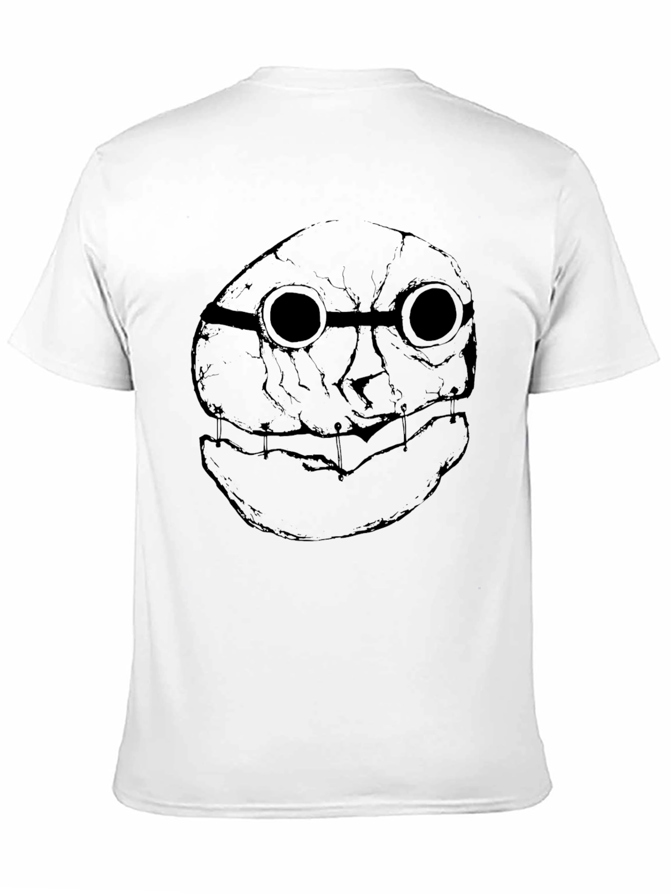 Dark Steampunk Mask Graphic Tee - Mens Black T-Shirt