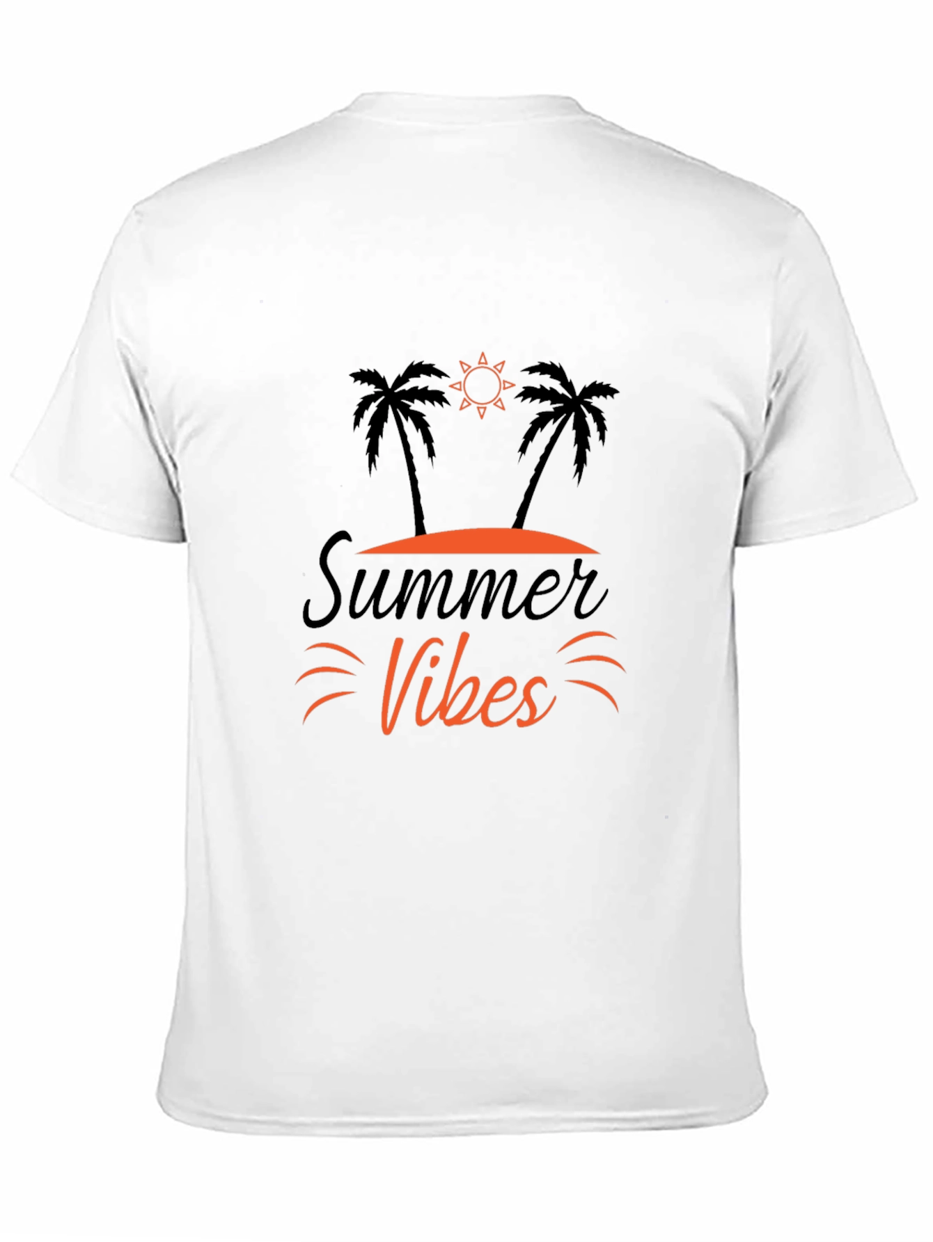 Summer Vibes Graphic Tee - Black