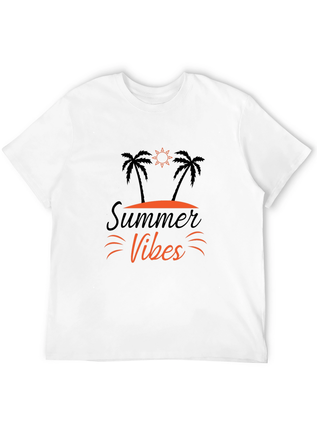Summer Vibes Graphic Tee - Black