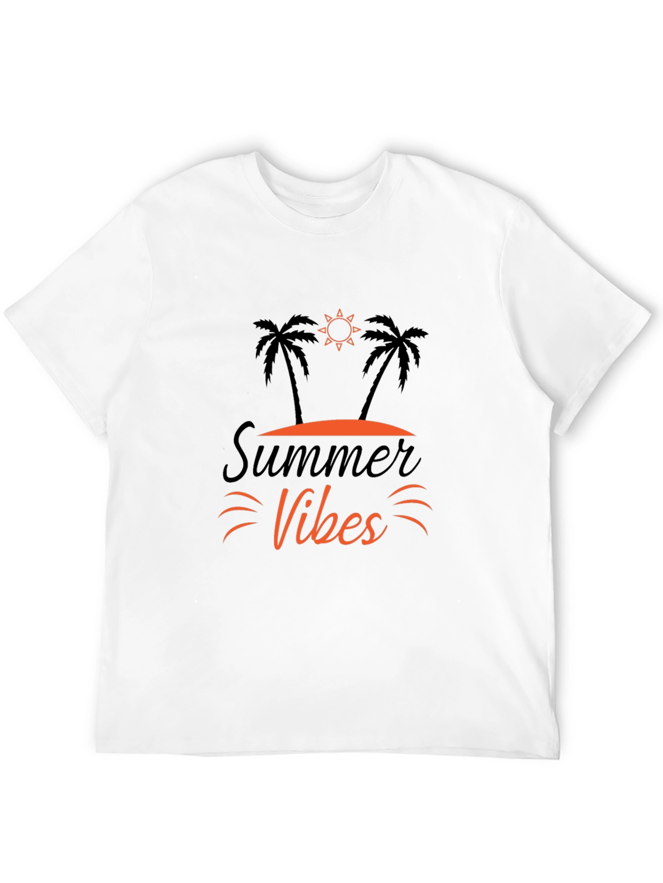 Summer Vibes Graphic Tee - Black