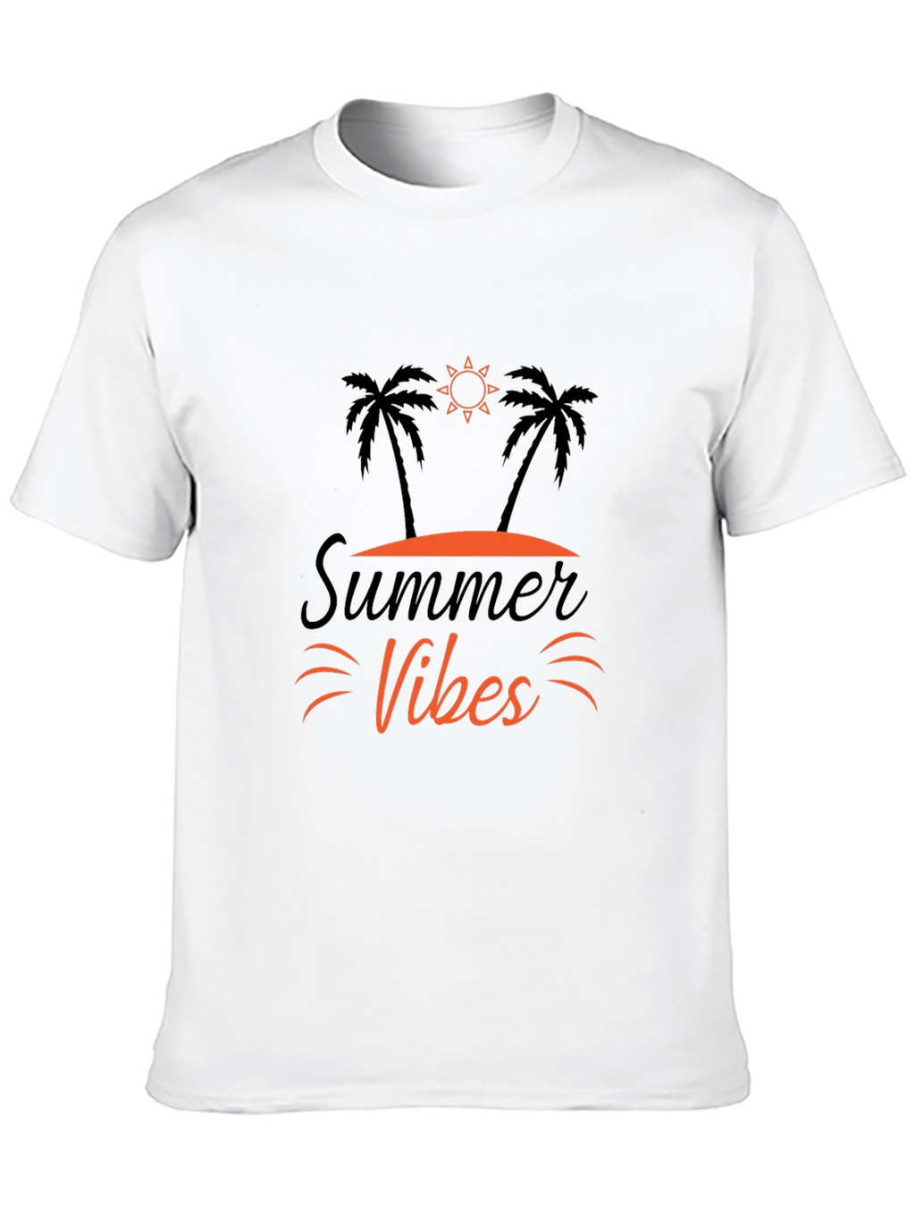 Summer Vibes Graphic Tee - Black