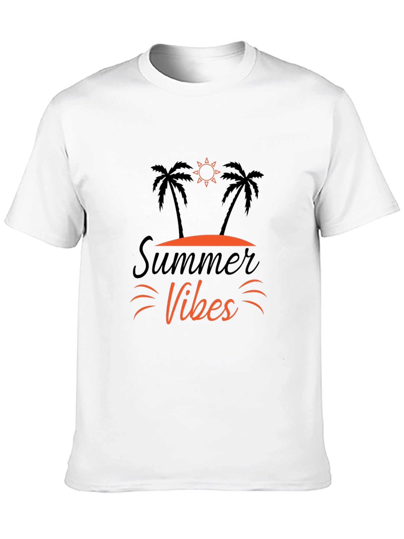 Summer Vibes Graphic Tee - Black