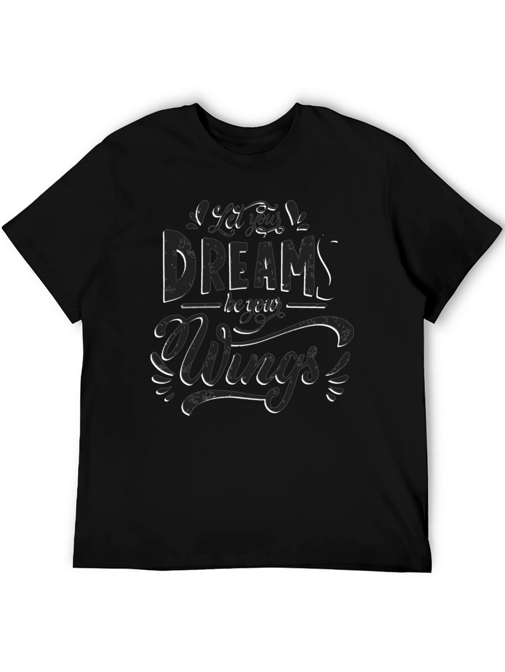 Dreams Have Wings Graphic Tee - Black