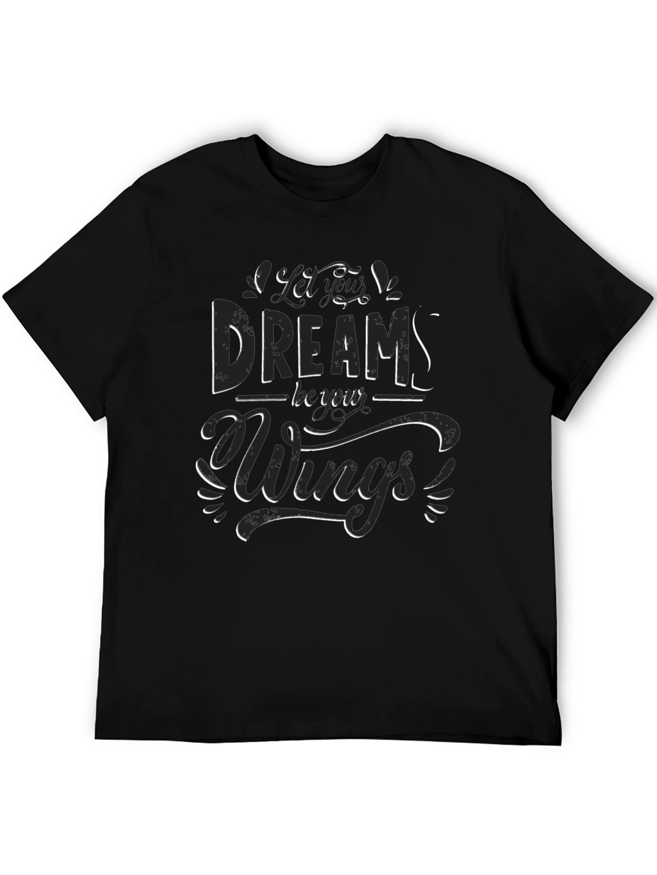 Dreams Have Wings Graphic Tee - Black
