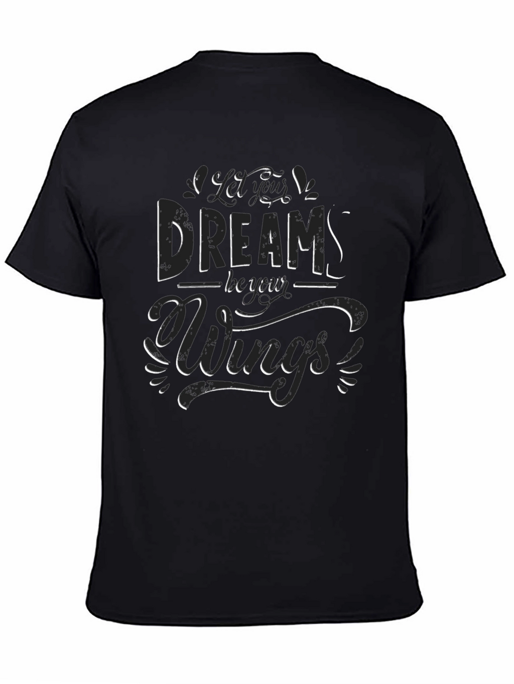 Dreams Have Wings Graphic Tee - Black