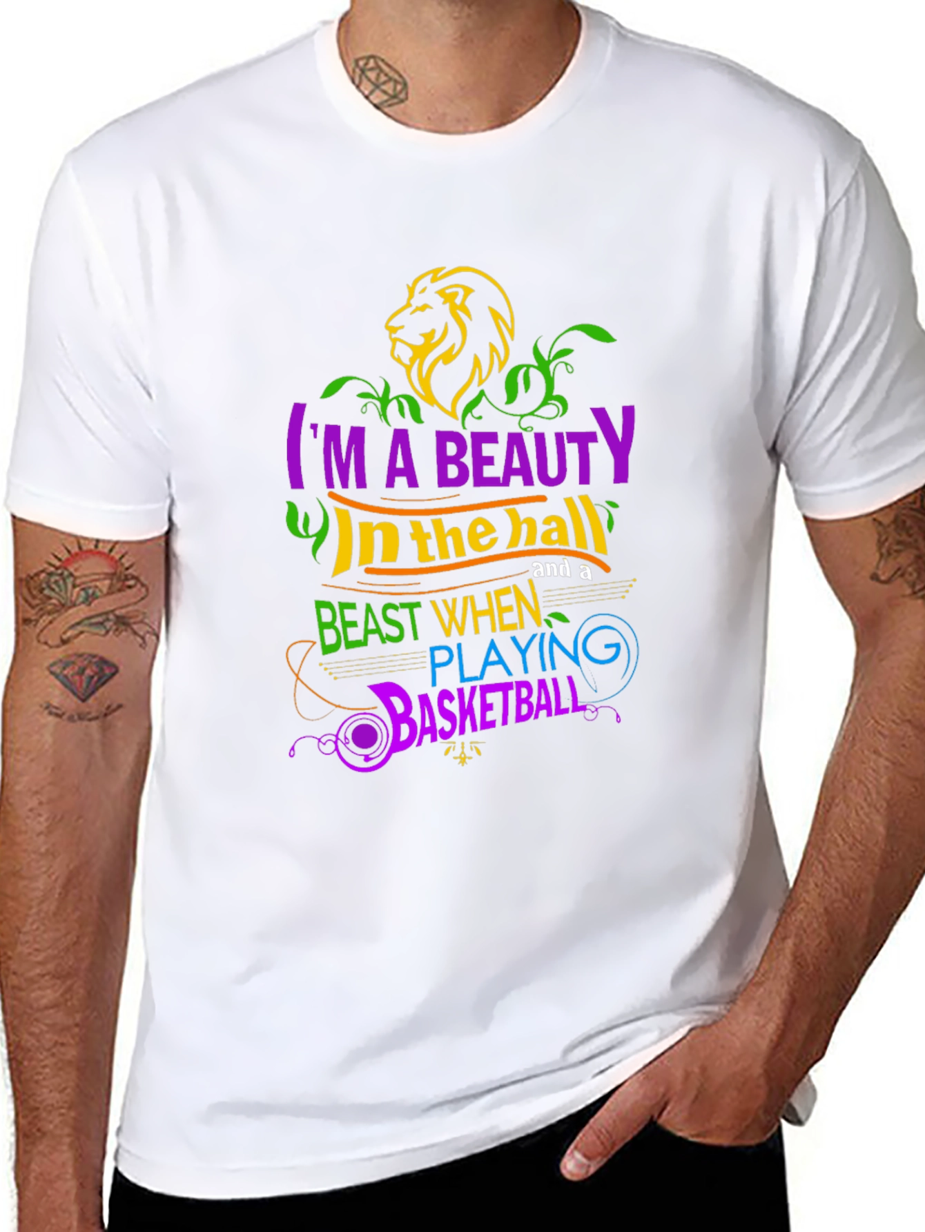 Beauty & Beast Basketball Graphic Tee