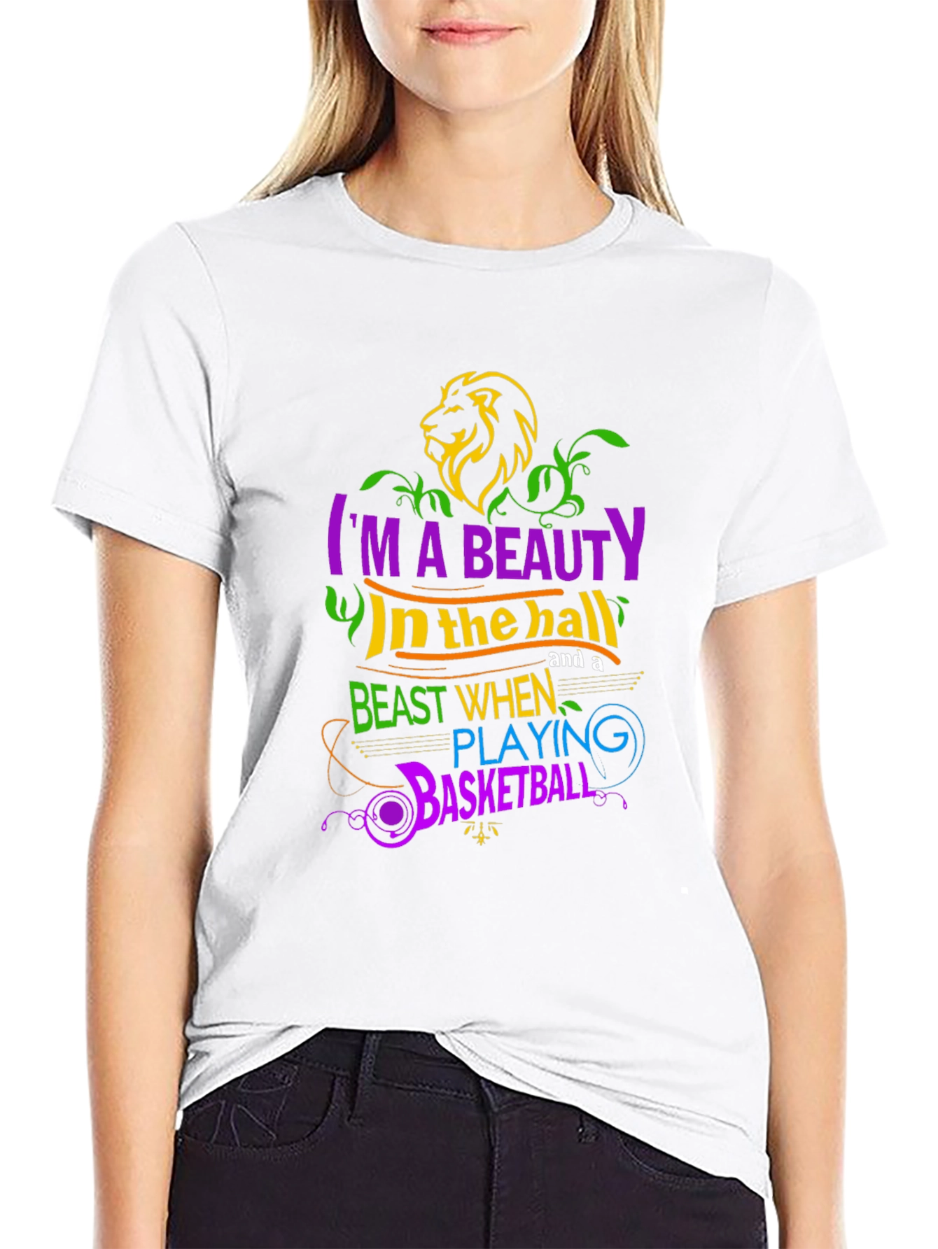Beauty & Beast Basketball Graphic Tee