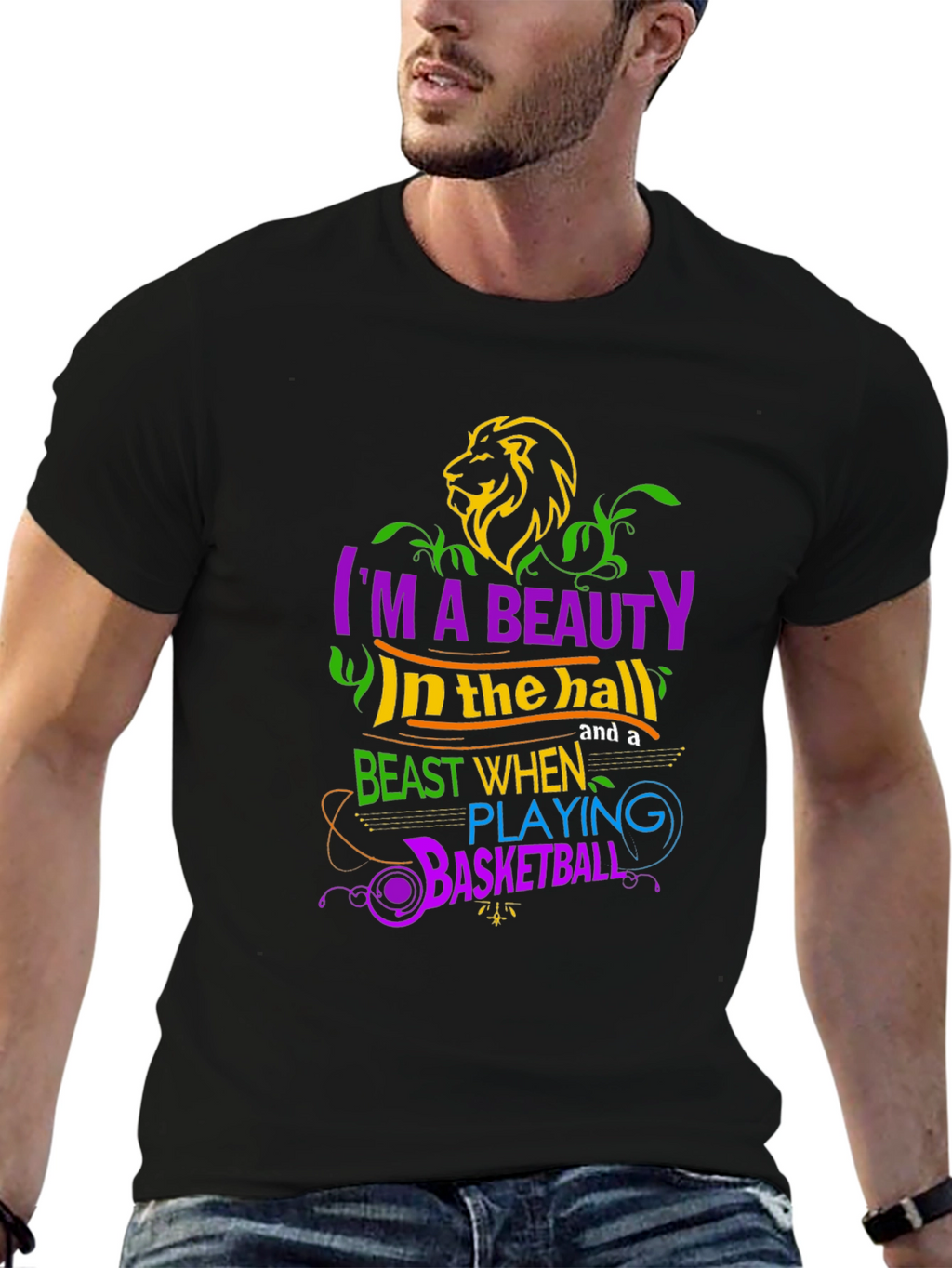 Beauty & Beast Basketball Graphic Tee