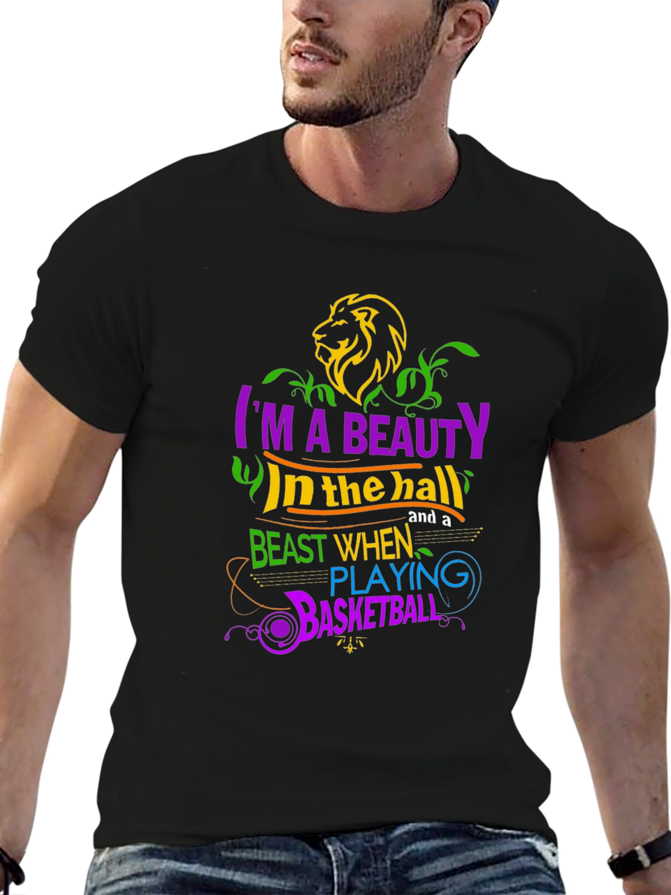 Beauty & Beast Basketball Graphic Tee