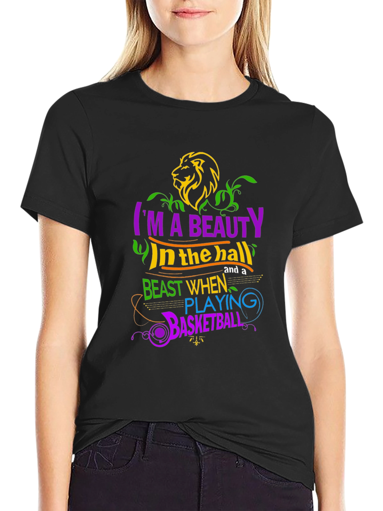 Beauty & Beast Basketball Graphic Tee