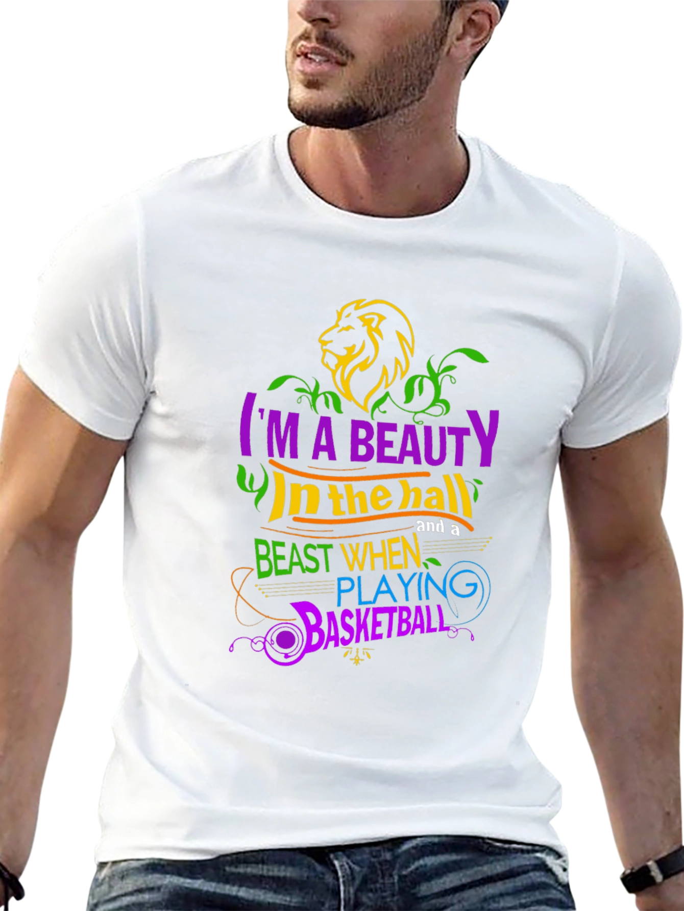 Beauty & Beast Basketball Graphic Tee