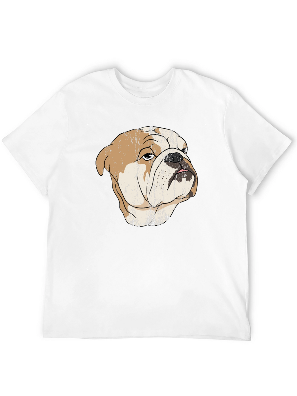 Bulldog Graphic Print Black T-Shirt